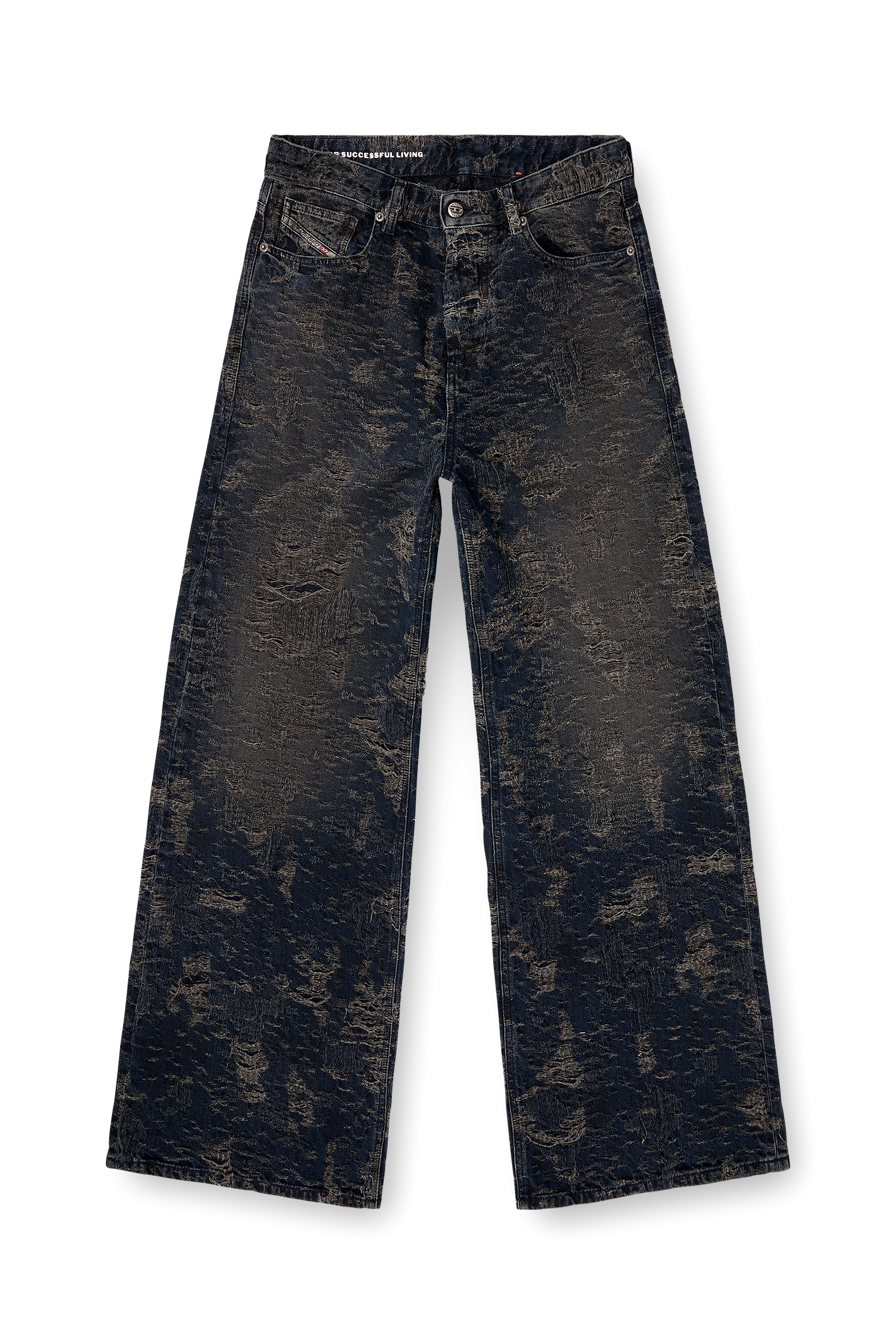 Diesel - Relaxed Jeans 1996 D-Sire 007BV Femme, Noir/Gris fonc&eacute; - Image 3