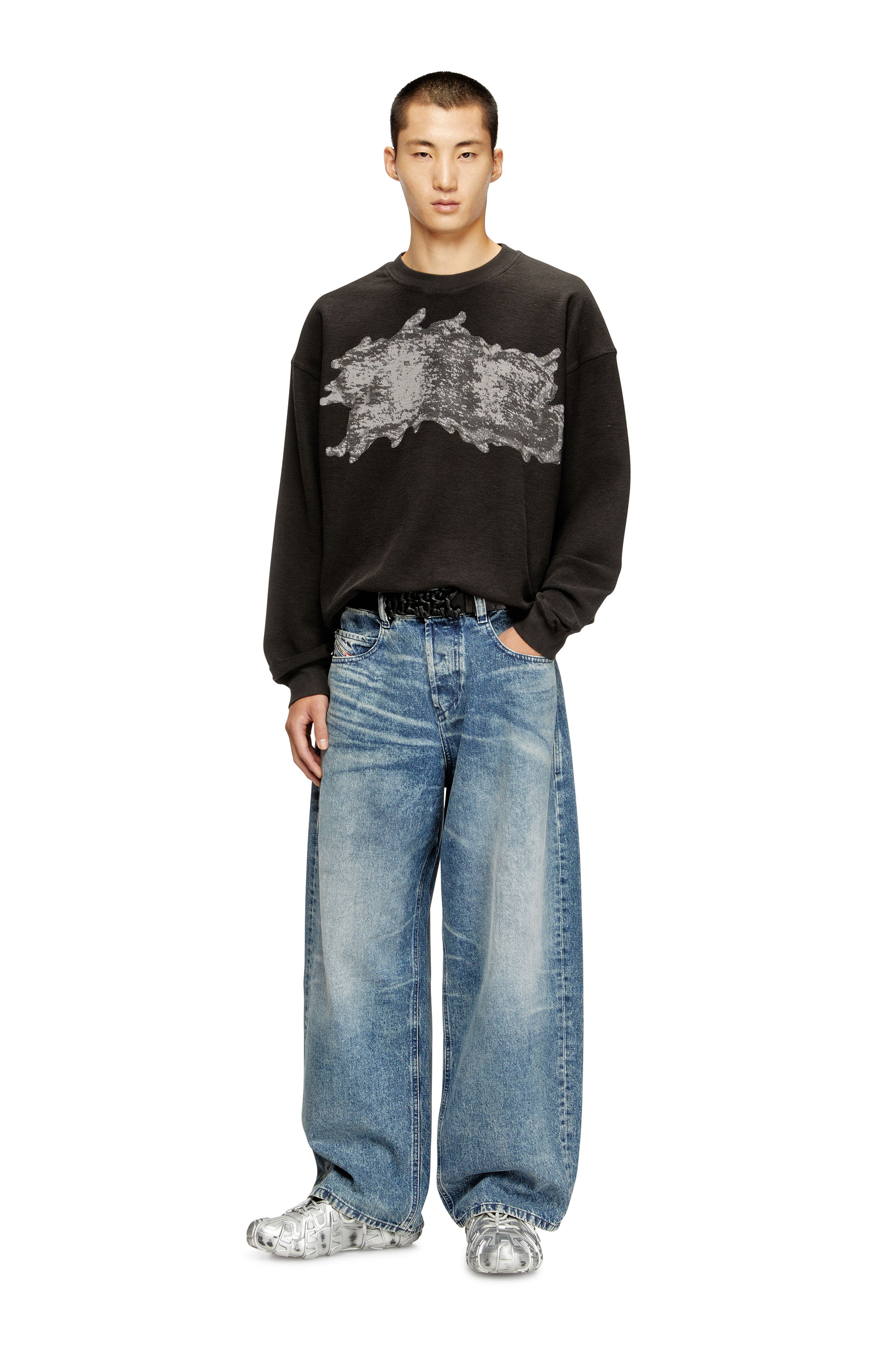 Diesel - Relaxed Jeans 1997 D-Enim 007DA Mixte, Bleu Clair - Image 2