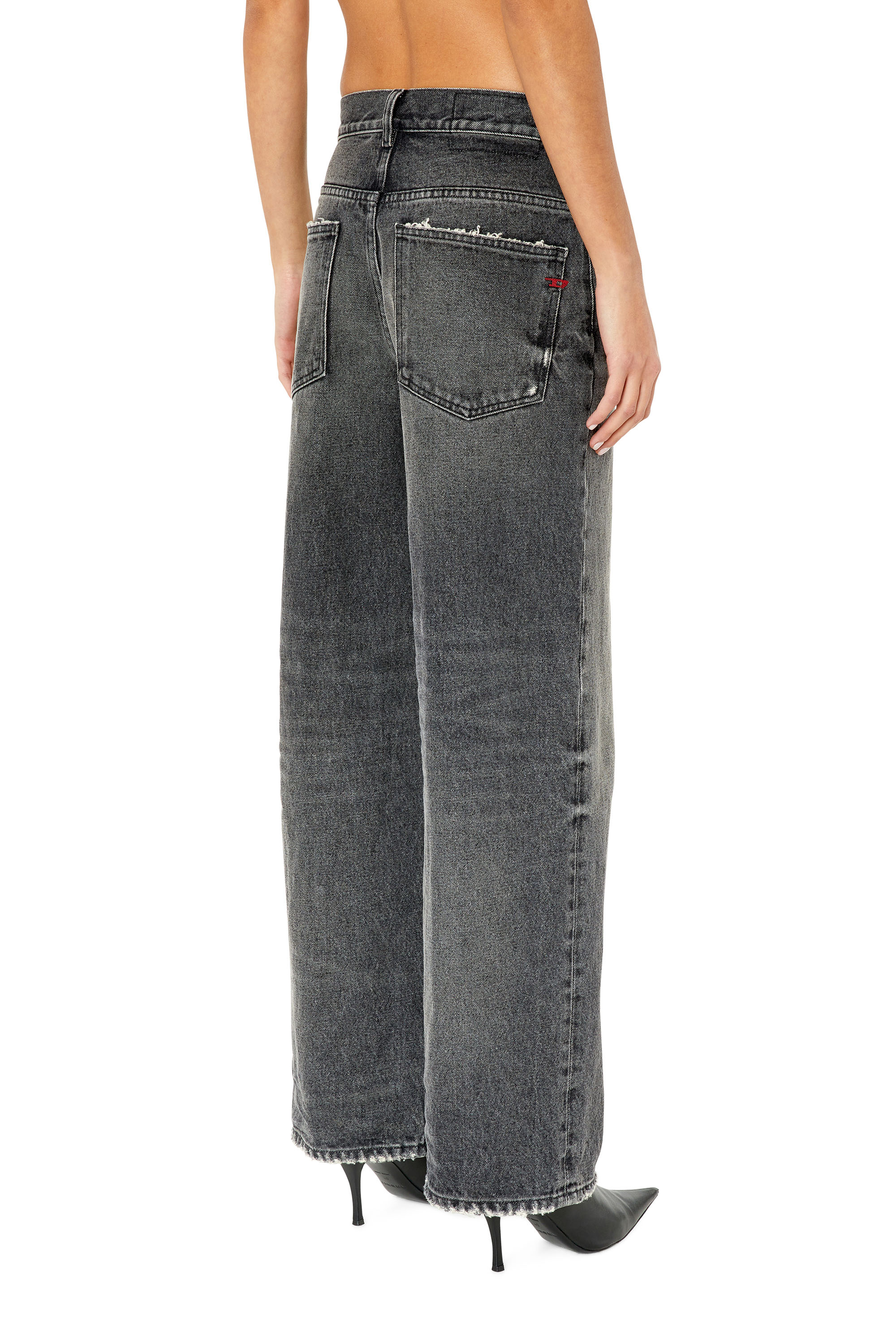 Diesel - 2000 Widee 007K8 Bootcut and Flare Jeans, Noir/Gris foncé - Image 2