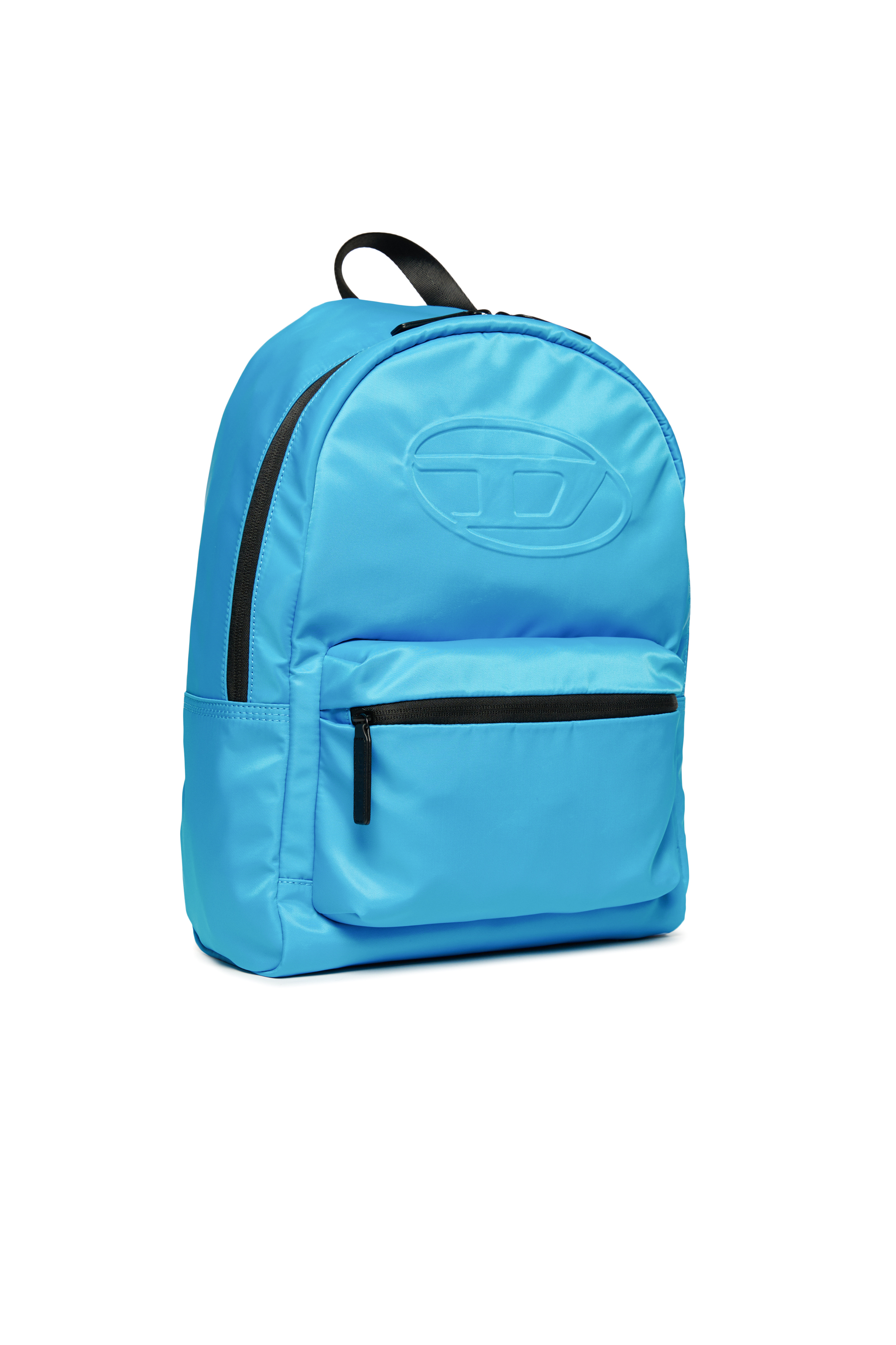 Diesel - WOVAL, Sac à dos en nylon avec Oval D embossé Mixte in Bleu - 3