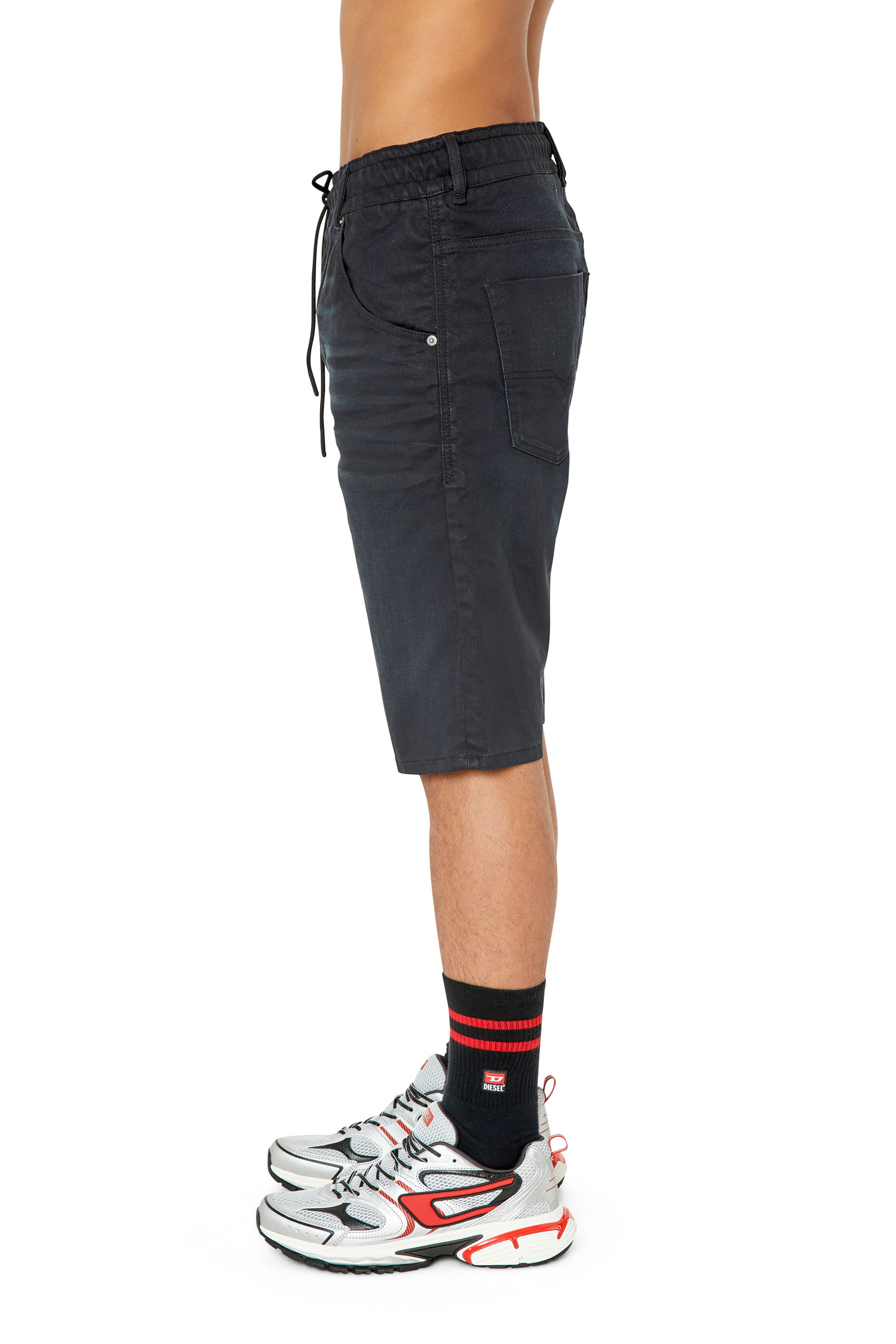 Diesel - D-KROOSHORT-Z JOGGJEANS, Noir/Gris foncé - Image 6