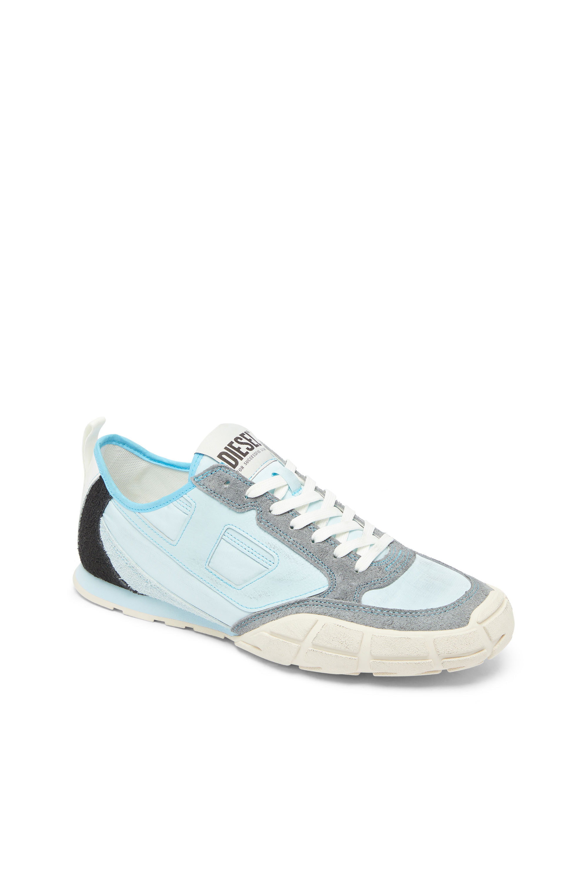 Diesel - S-PAGODHA LOW, S-Pagodha - Baskets en cuir et nylon Homme in Bleu - 6
