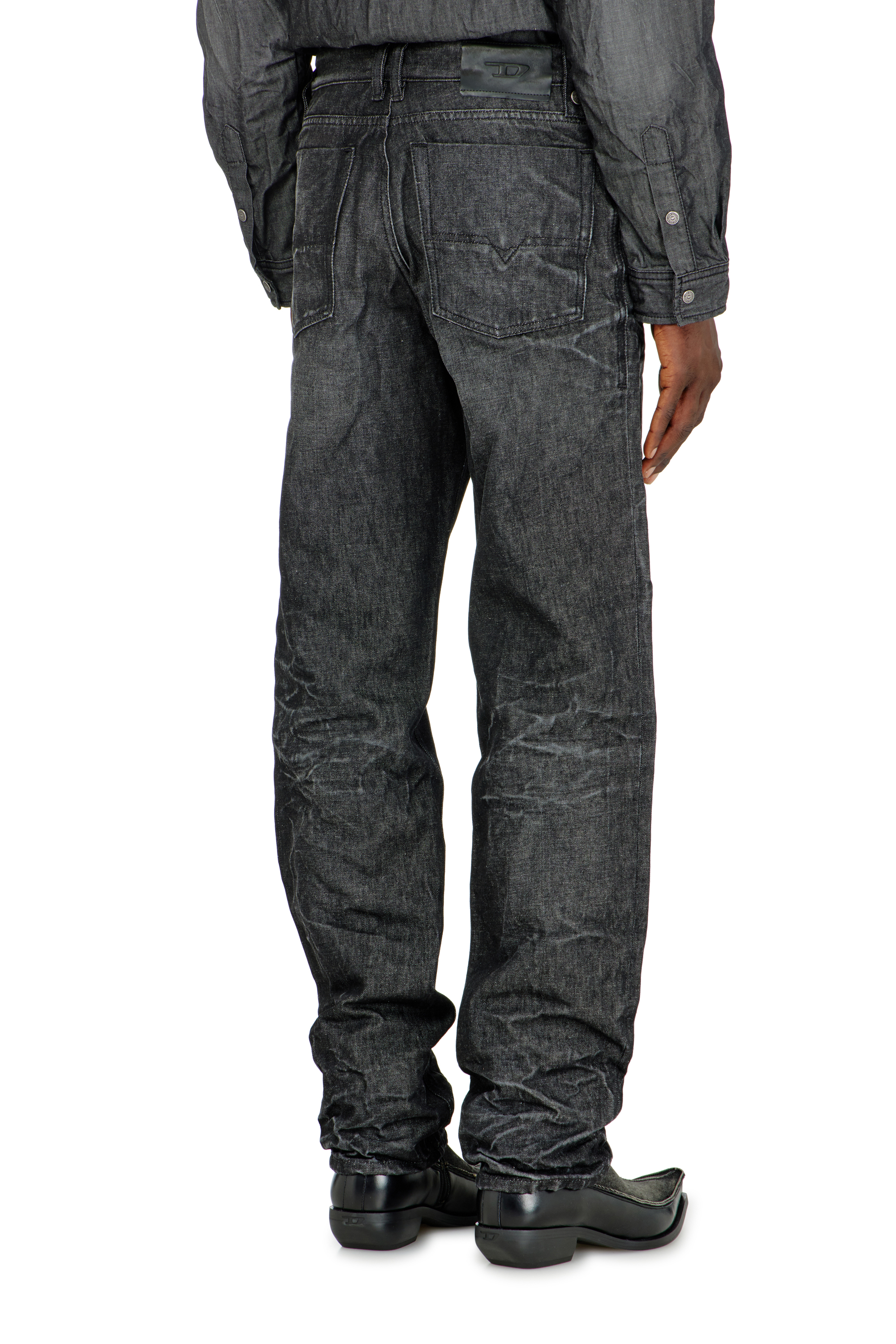 Diesel - Regular Jeans 1991 D-Voeed 09R39 Homme, Noir/Gris fonc&eacute; - Image 5