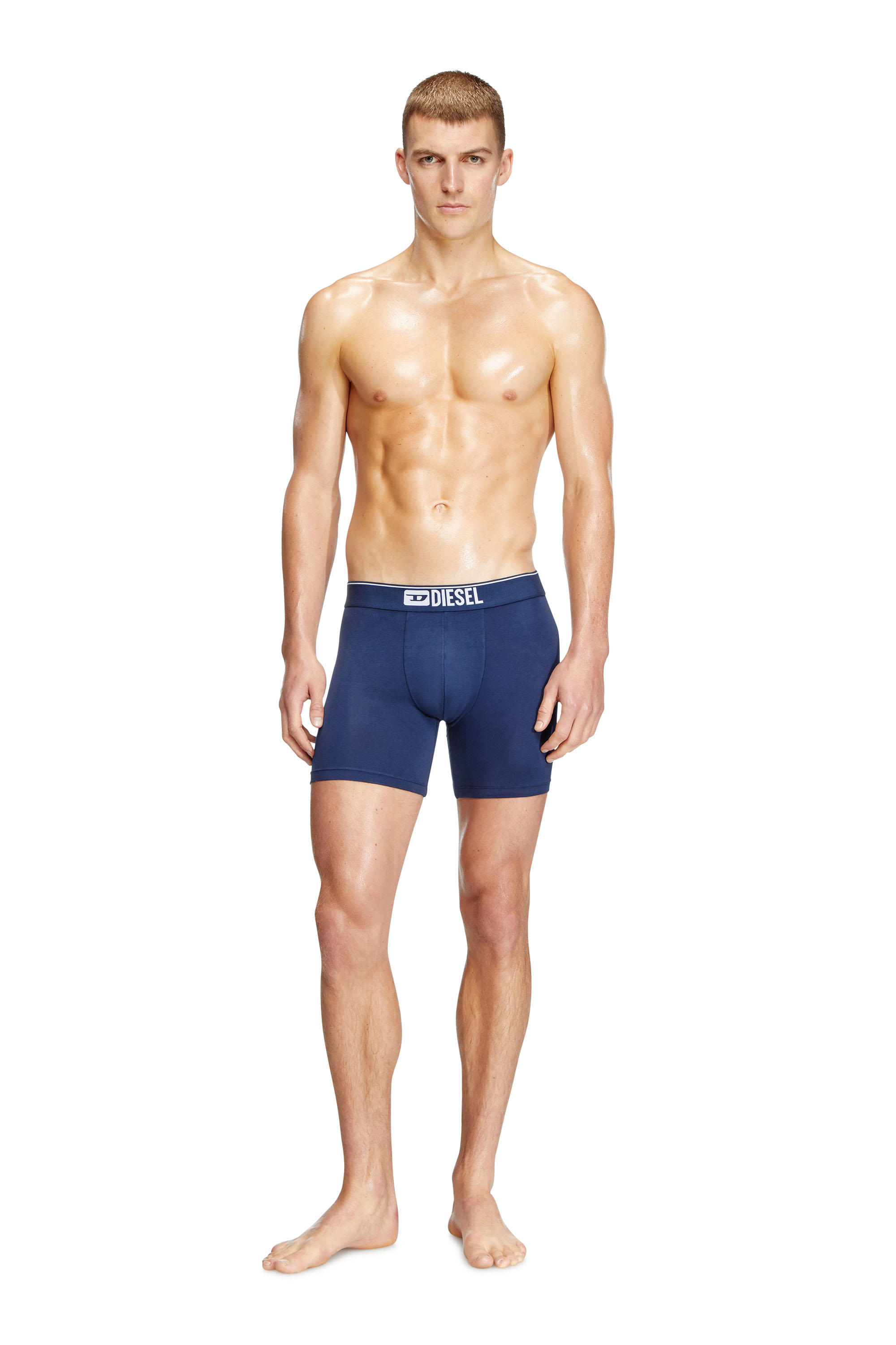 Diesel - MAX-3PACK, Boxer en coton stretch Homme in Polychrome - 4