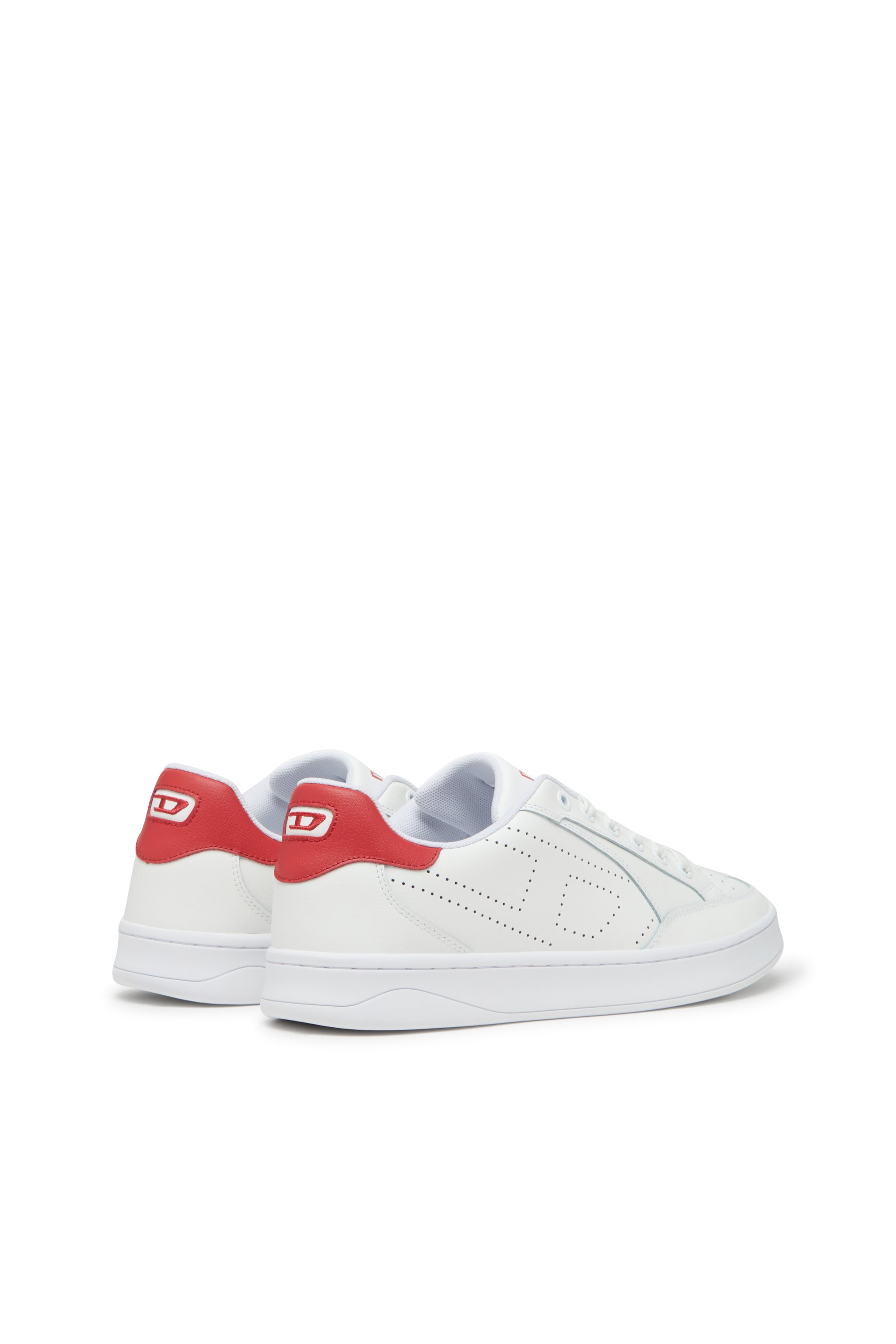 Diesel - S-DAKOTA LOW, S-Dakota-Sneakers en cuir avec logo perforé Homme in Polychrome - 3