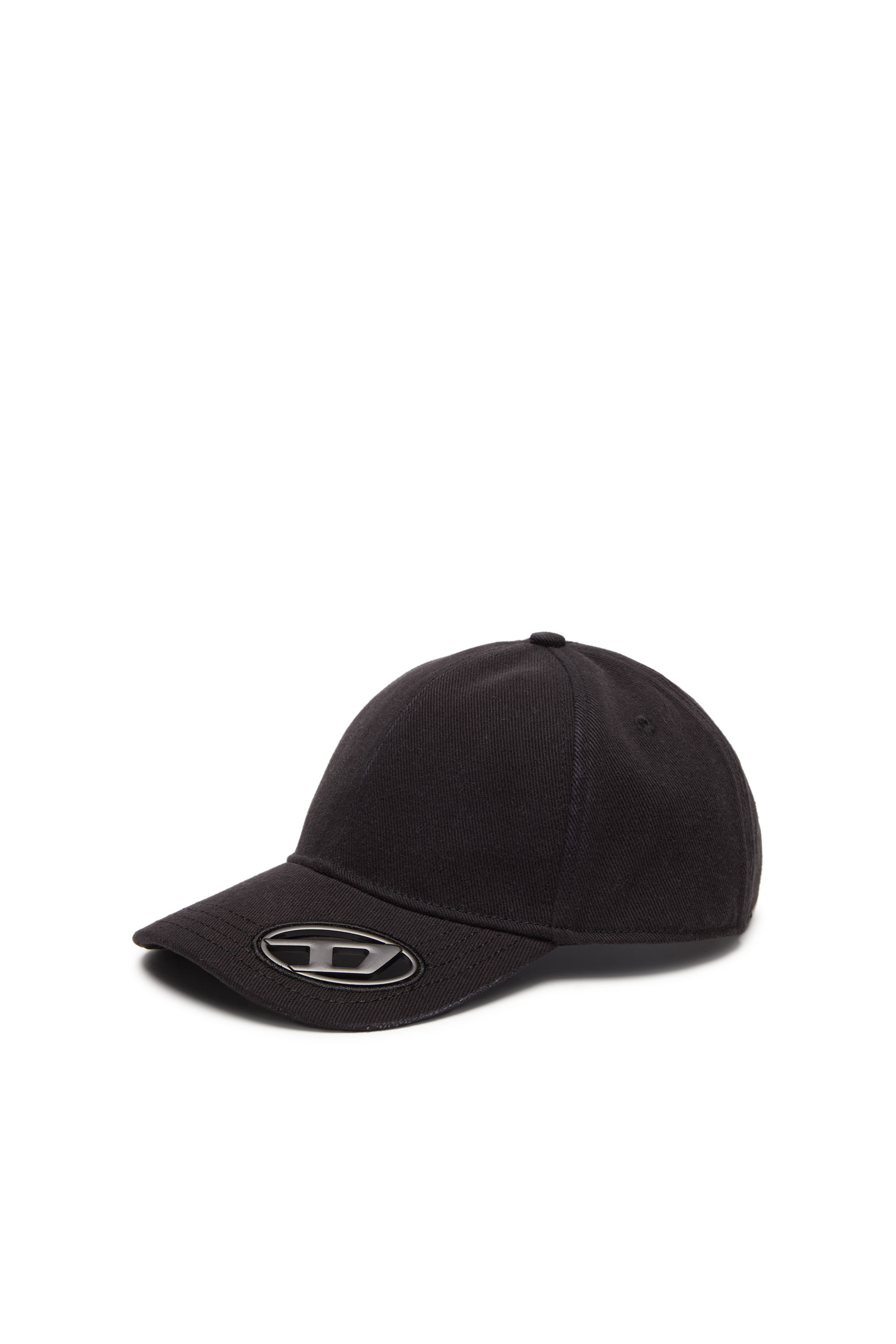Diesel - C-PLAK, Casquette de baseball avec plaque oval D Homme in Noir - 1