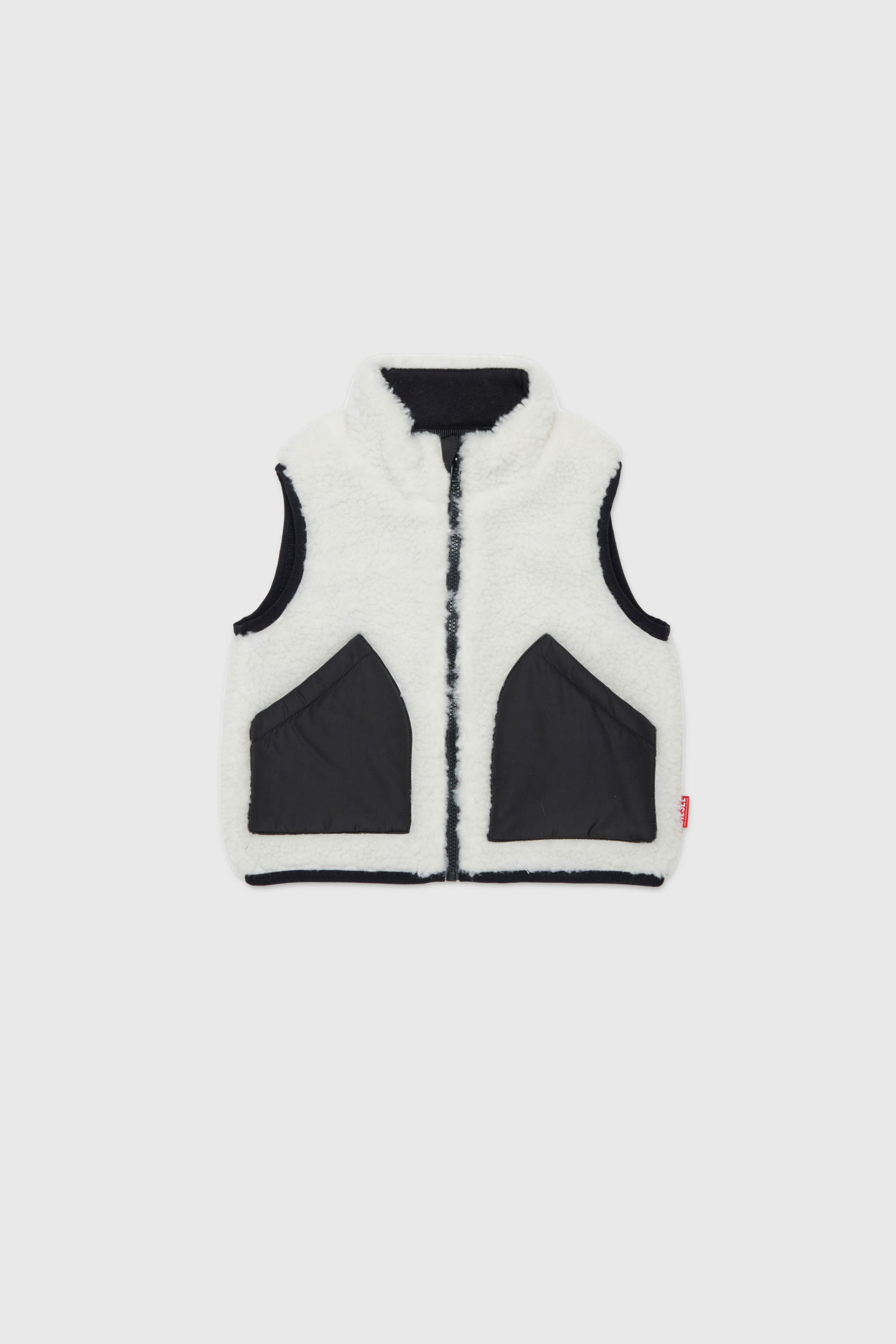 Diesel - JSEARB, Veste colour-block en teddy et nylon Homme in Blanc - 1