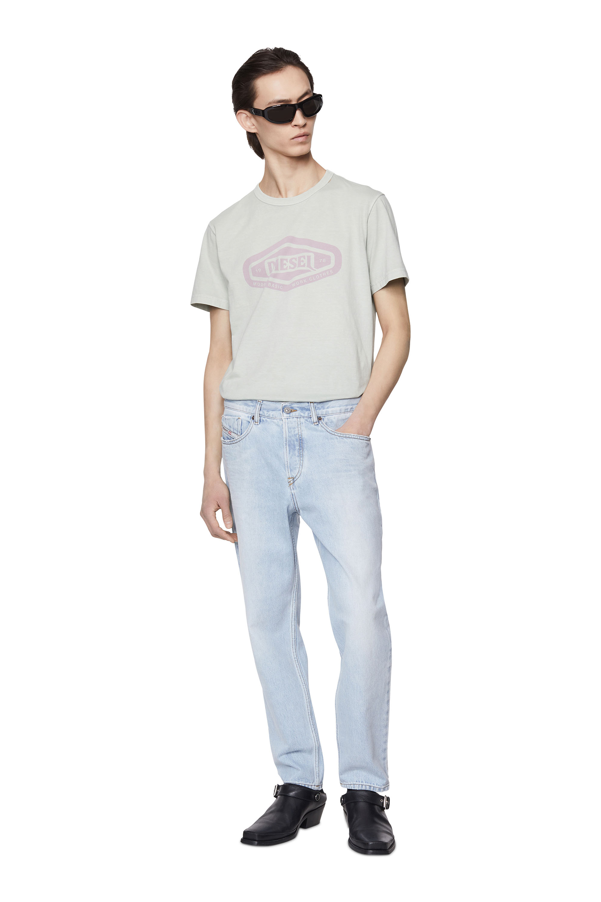 Diesel - 2005 D-FINING 007C7 Tapered Jeans, Bleu Clair - Image 5