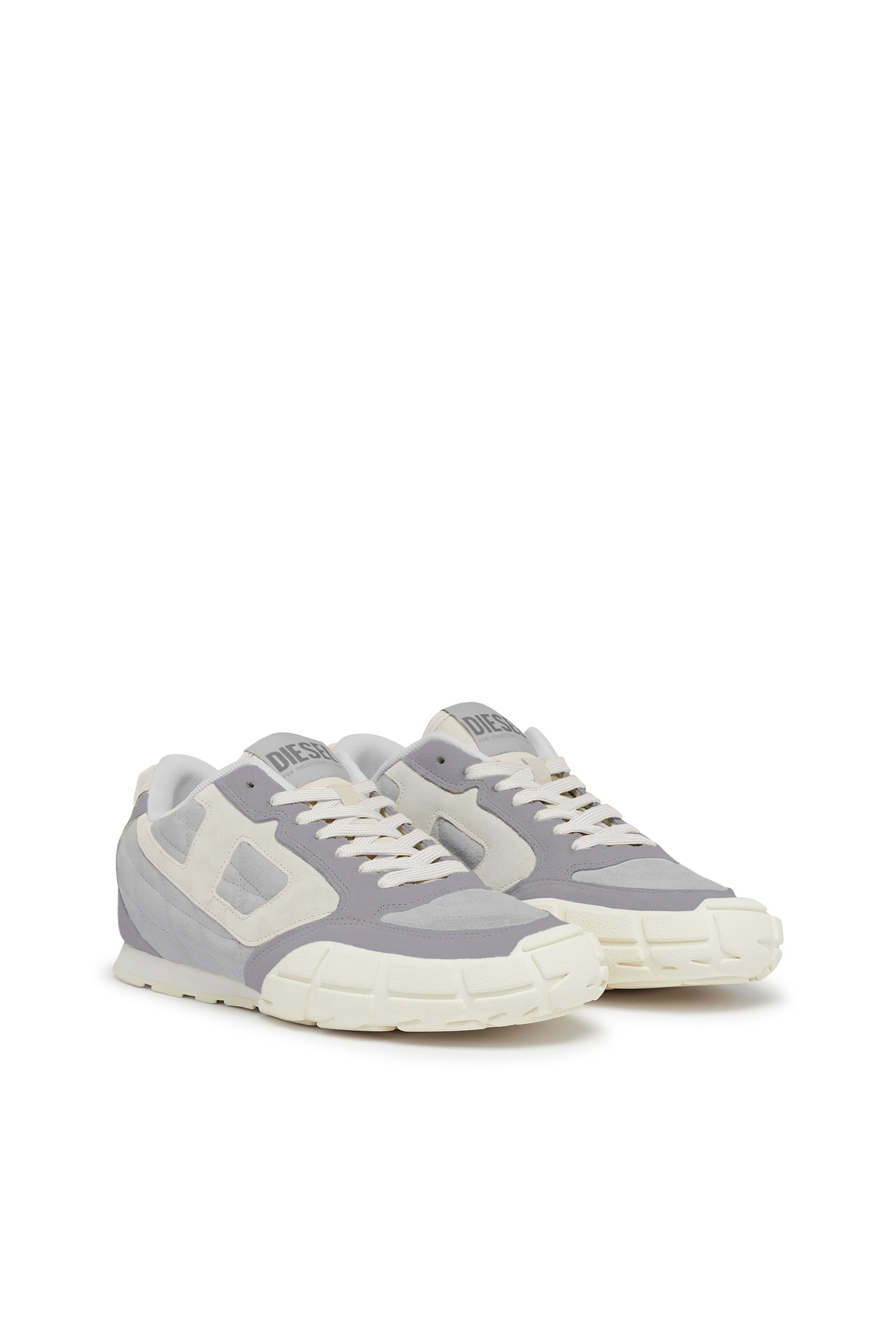 Diesel - S-PAGODHA LOW, S-Pagodha-Baskets en daim matelassées Homme in Gris - 2