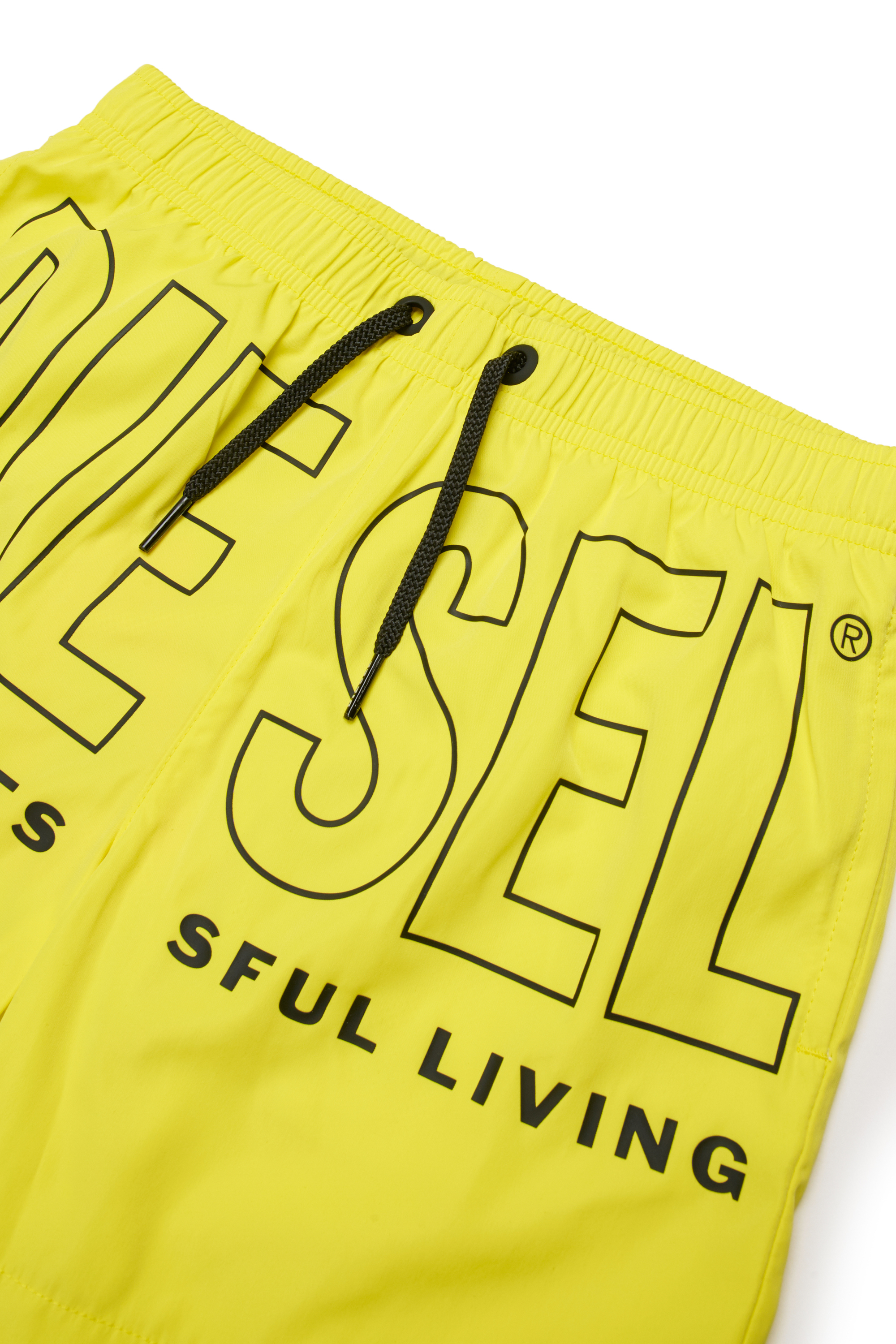 Diesel - MIDIT, Short de bain avec maxi logo Homme in Jaune - 3
