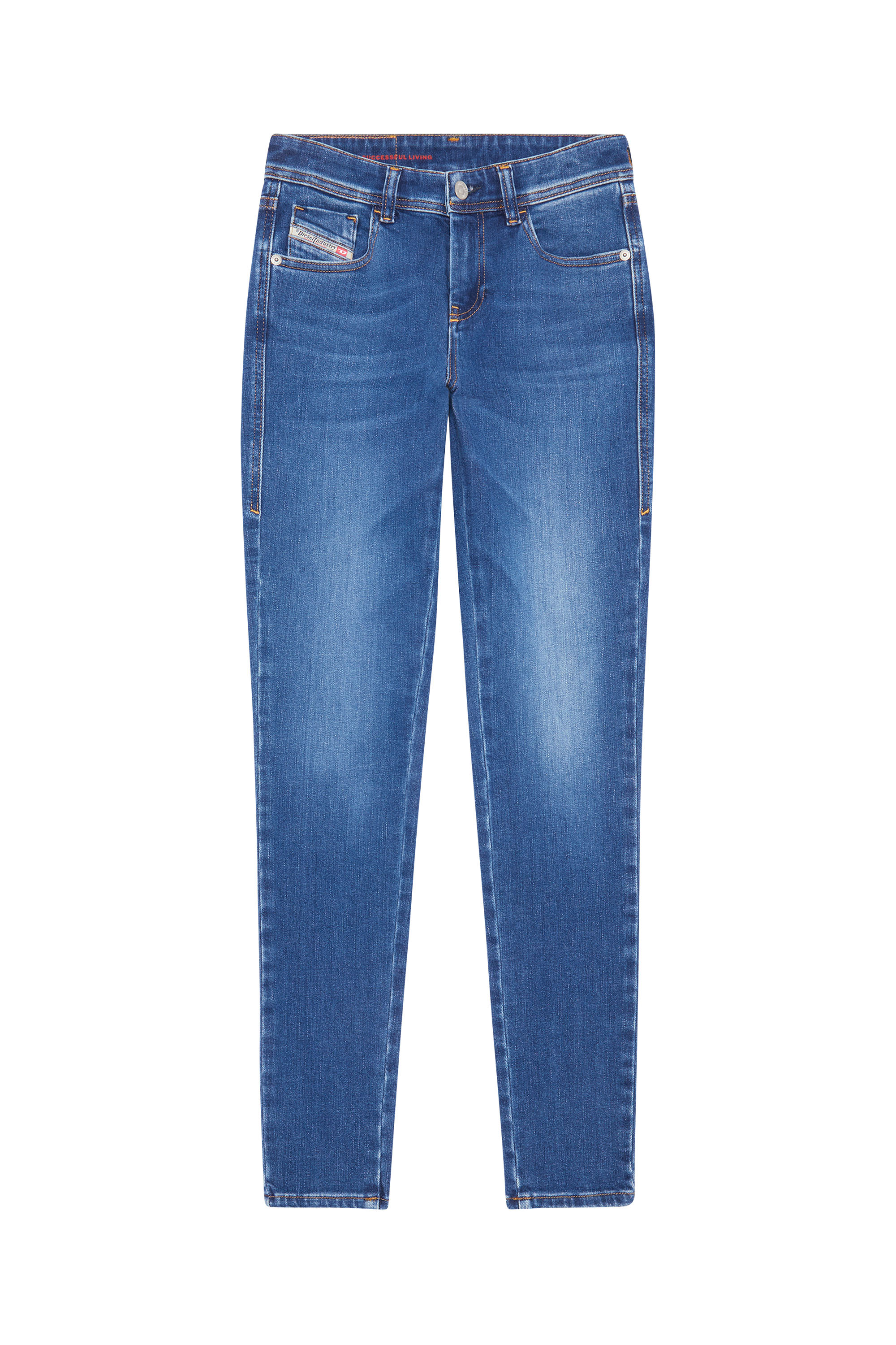 Diesel - Super skinny Jeans 2017 Slandy 09C21, Bleu moyen - Image 7