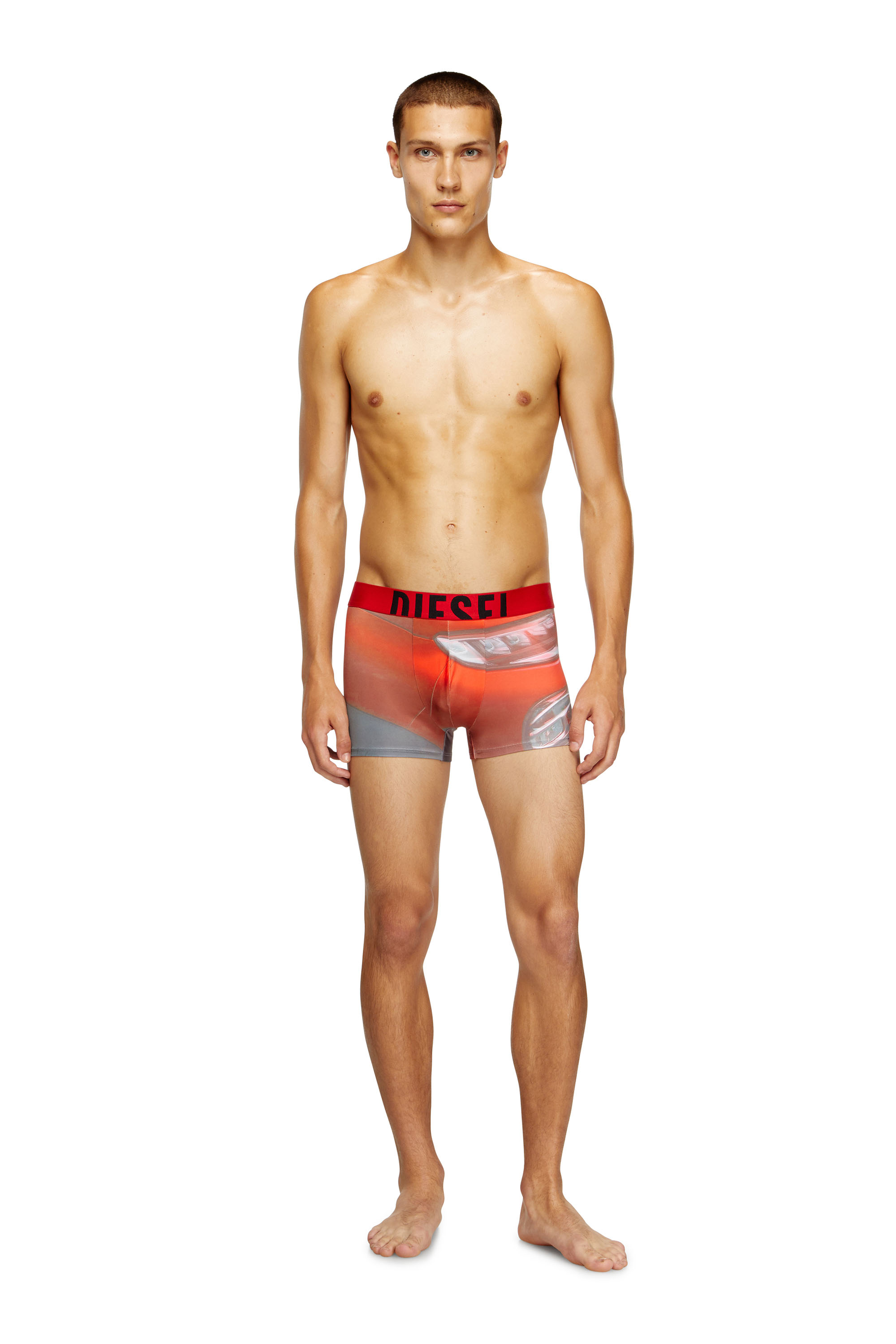 Diesel - DAMIEN-D-POP-40, Boxer à imprimé Pop Homme in Rouge - 1