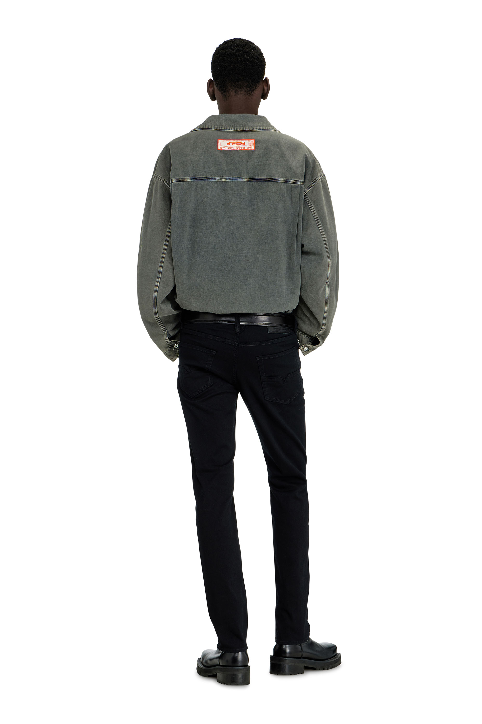 Diesel - Regular Jeans 1986 Larkee-Beex 0688H Homme, Noir/Gris fonc&eacute; - Image 3