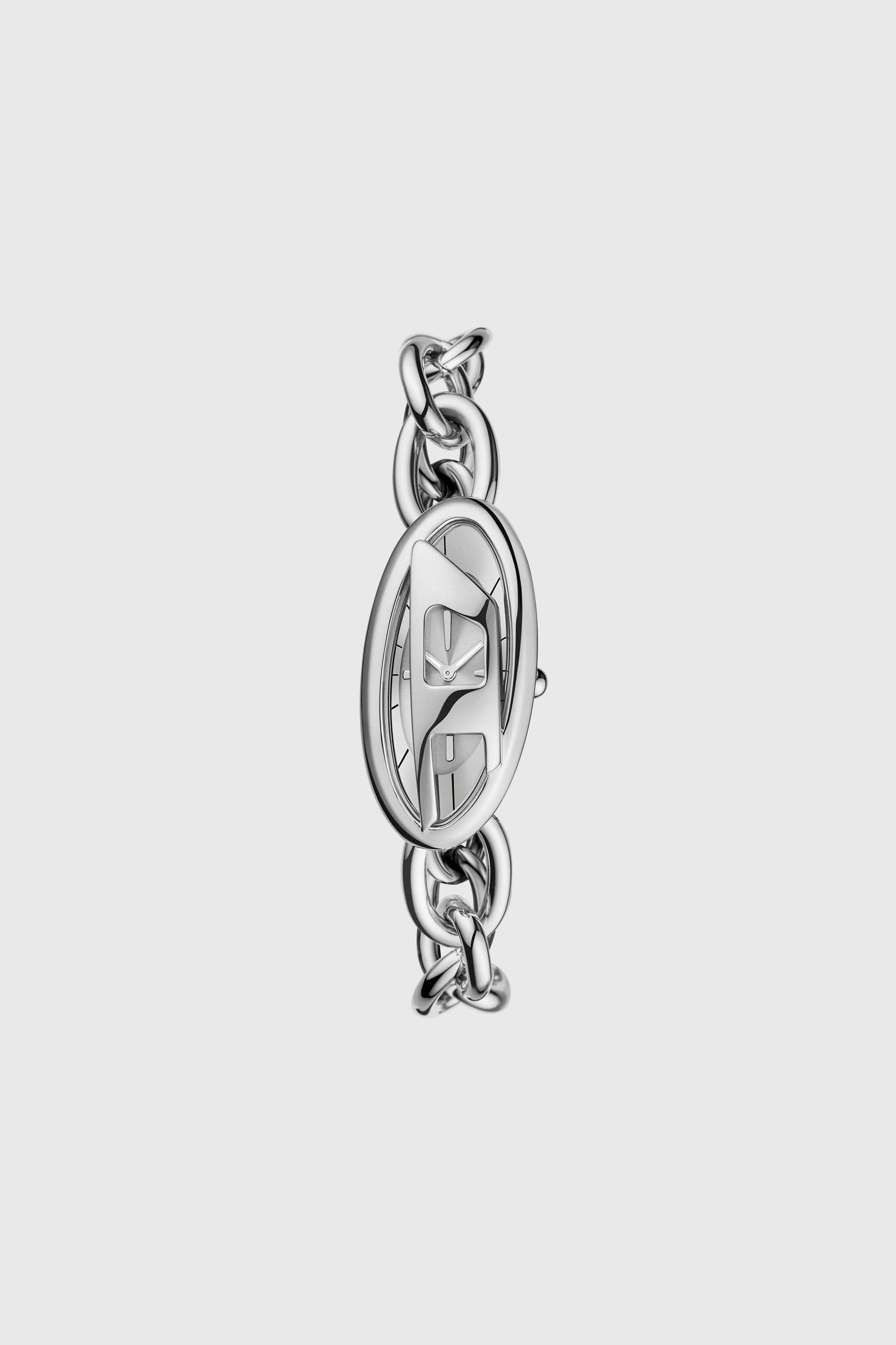 Diesel - DZ5609 WATCH, Montre D-Era &agrave; deux aiguilles en acier inoxydable Femme in Gris argent&eacute; - 1