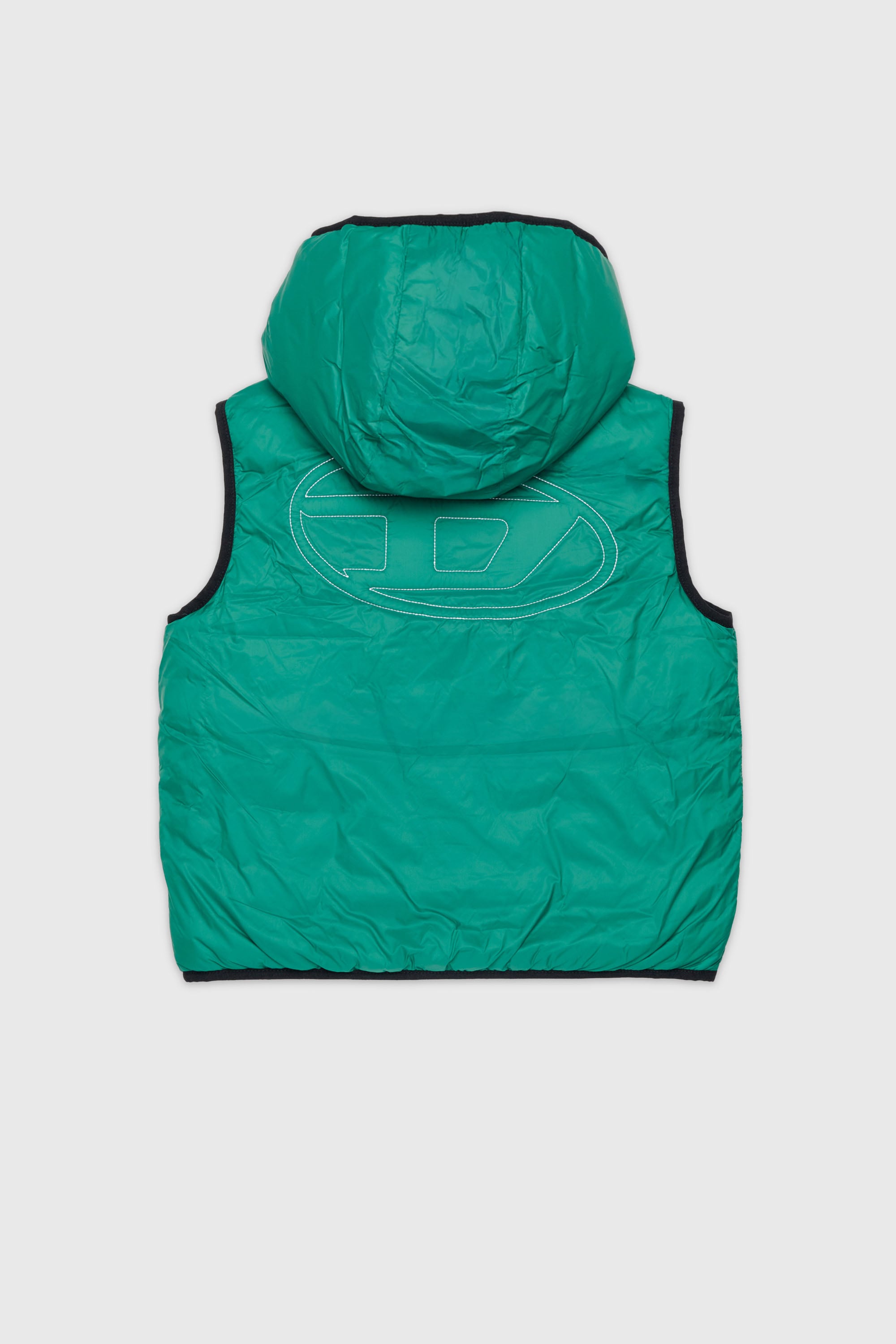 Diesel - JOSIP, Gilet &agrave; capuche en nylon matelass&eacute; Mixte in Vert - 2