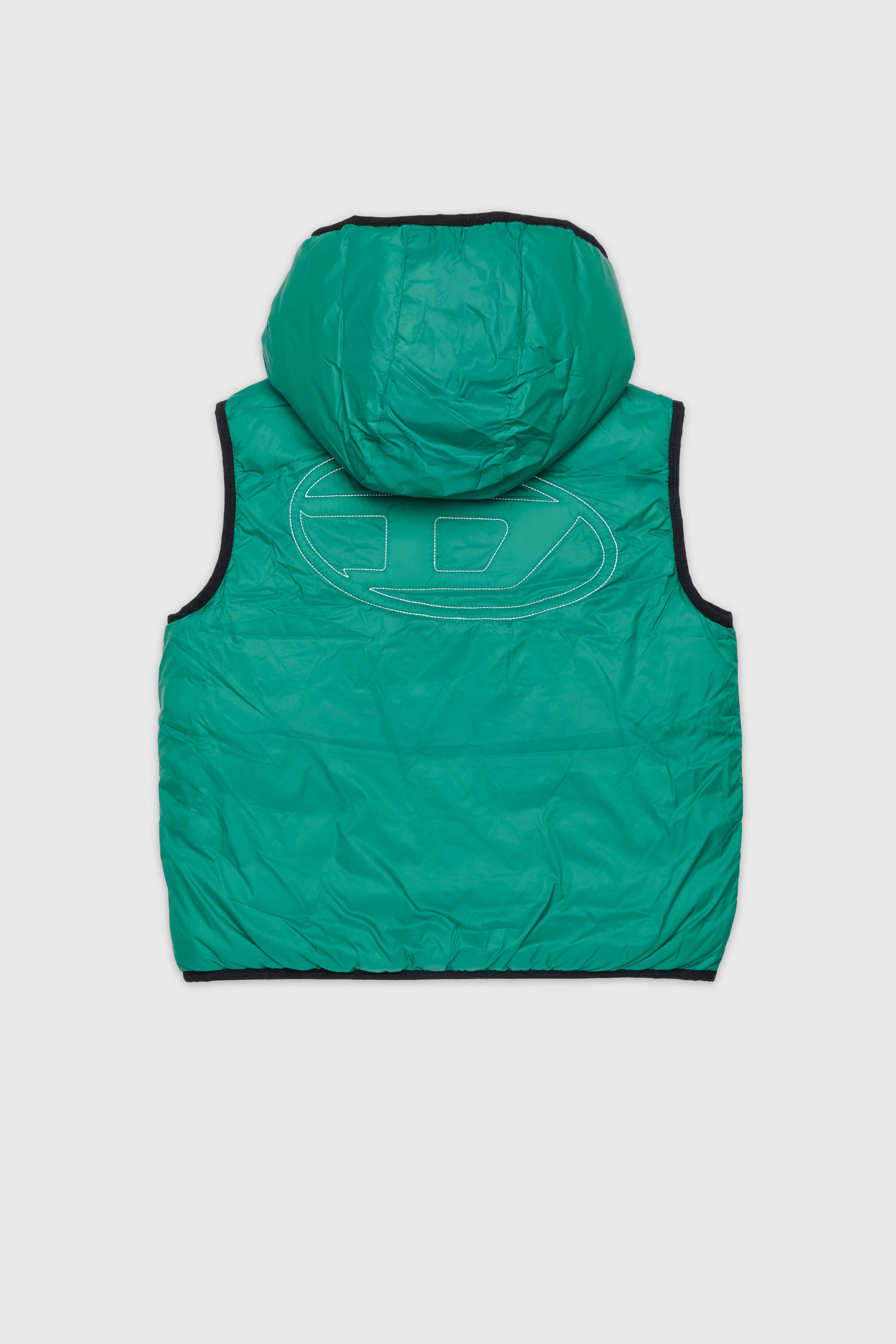 Diesel - JOSIP, Gilet &agrave; capuche en nylon matelass&eacute; Mixte in Vert - 2