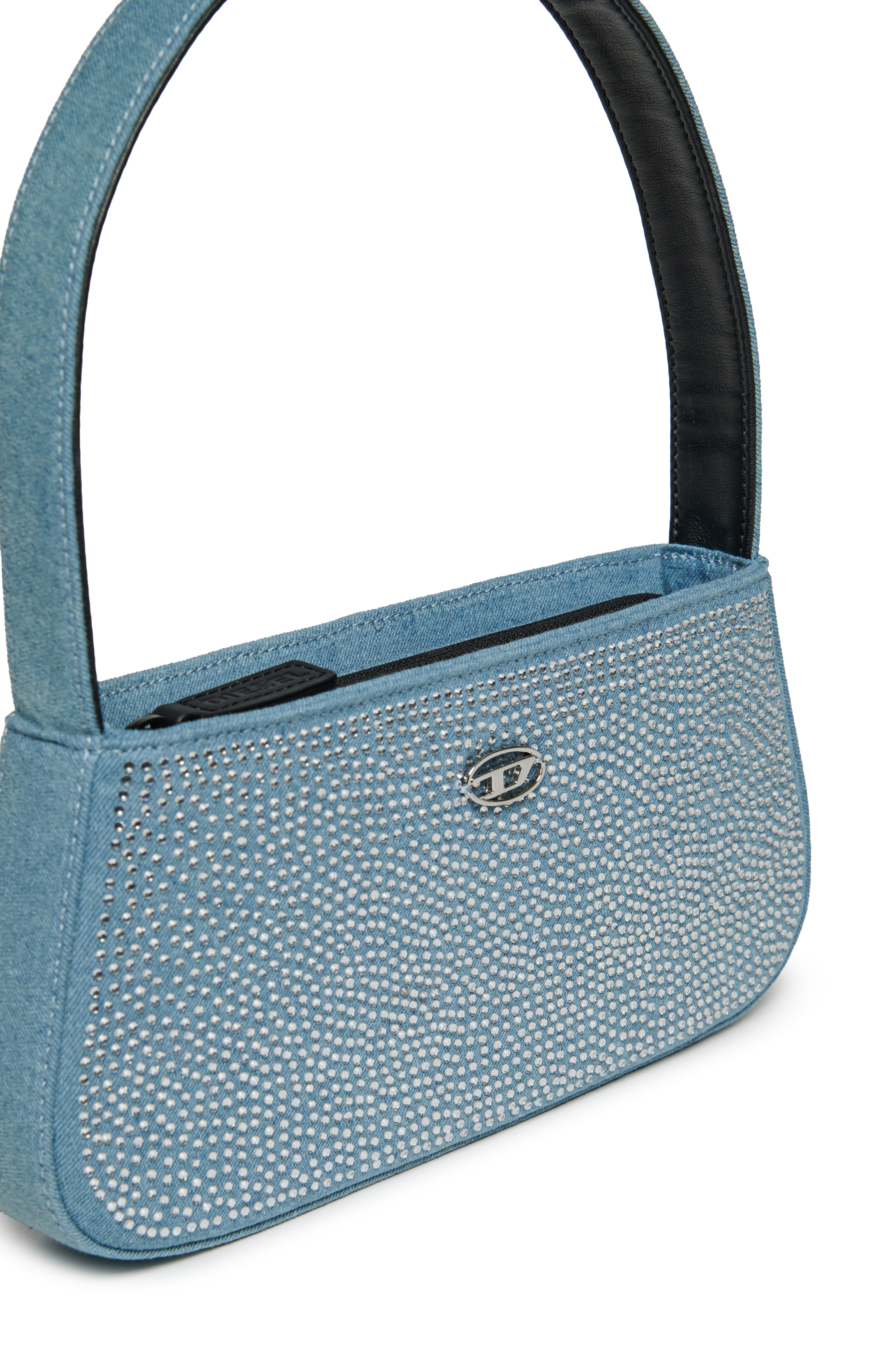 Diesel - WJULIE, WJulie - Sac en coton avec strass Femme in Bleu - 4
