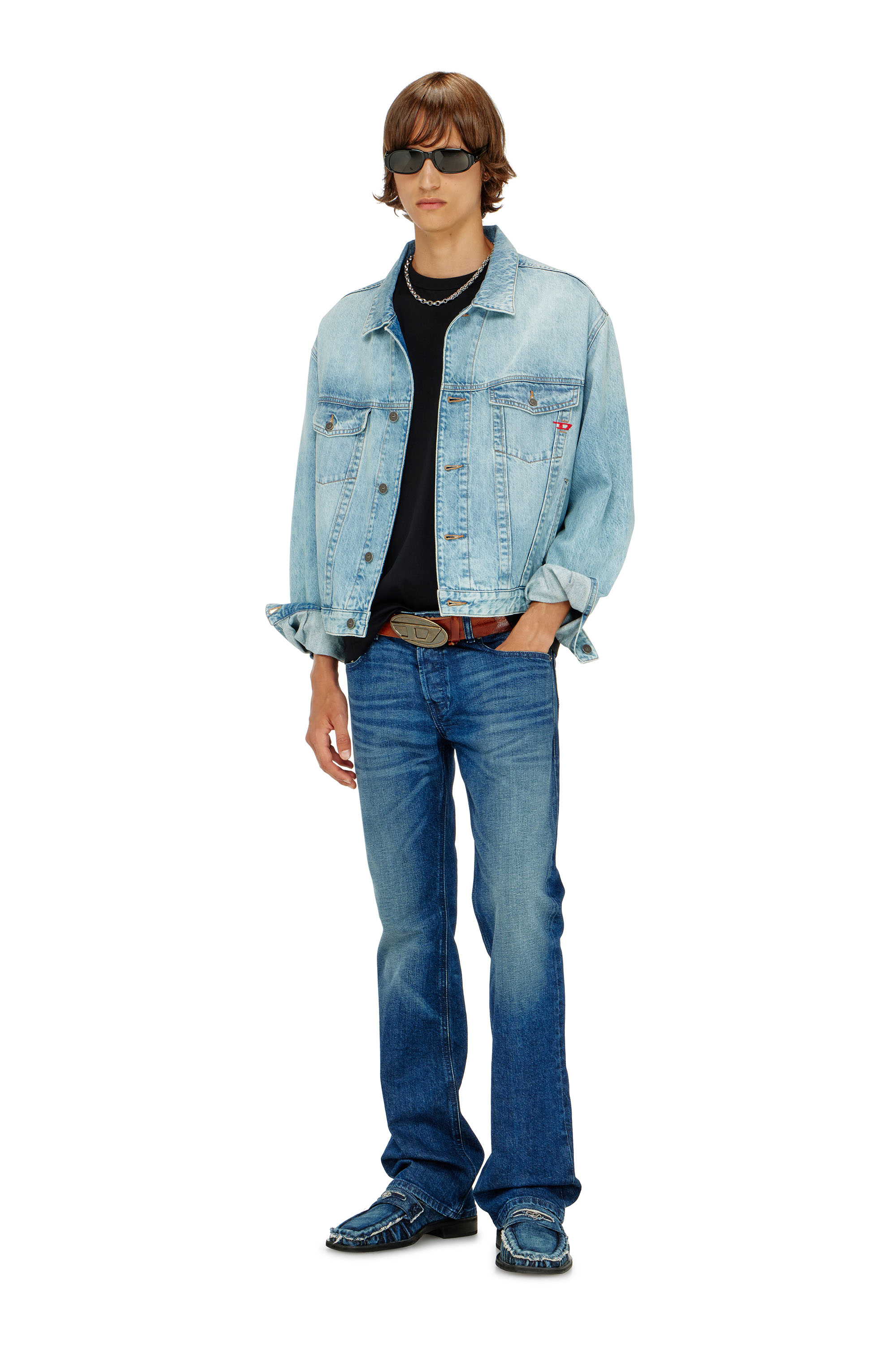 Diesel - Bootcut Jeans 2007 Zatiny 09L51 Homme, Bleu Fonc&eacute; - Image 1