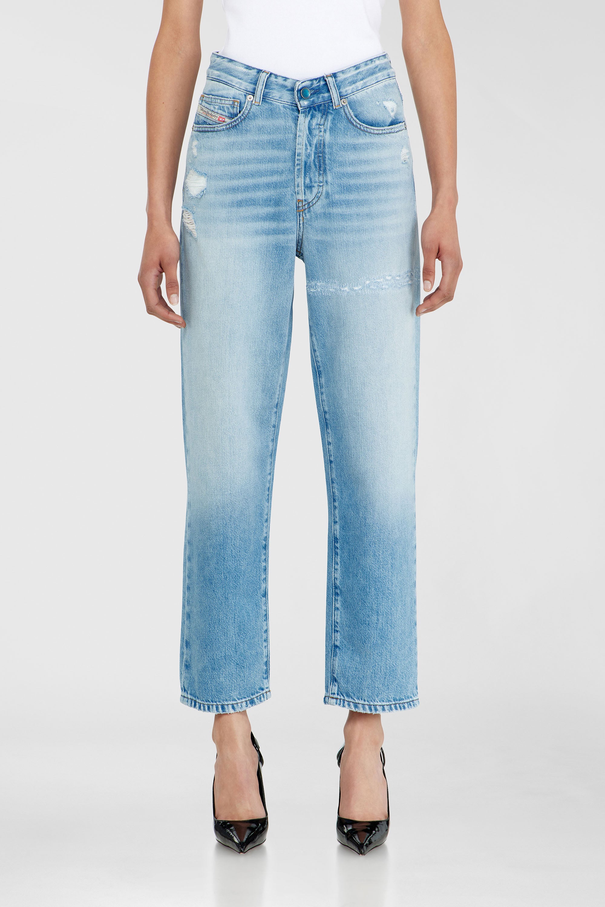 Diesel - Regular Jeans 1981 D-Went 09P49 Femme, Bleu Clair - Image 1