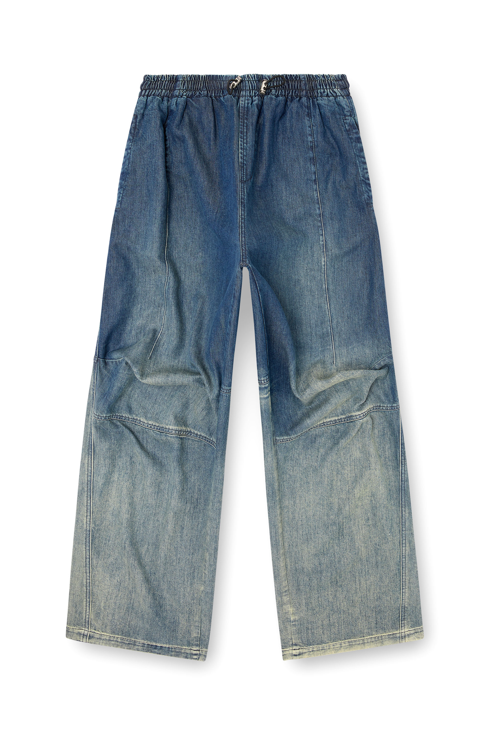 Diesel - Relaxed Jeans D-Pari 068TC Homme, Bleu Foncé - Image 3