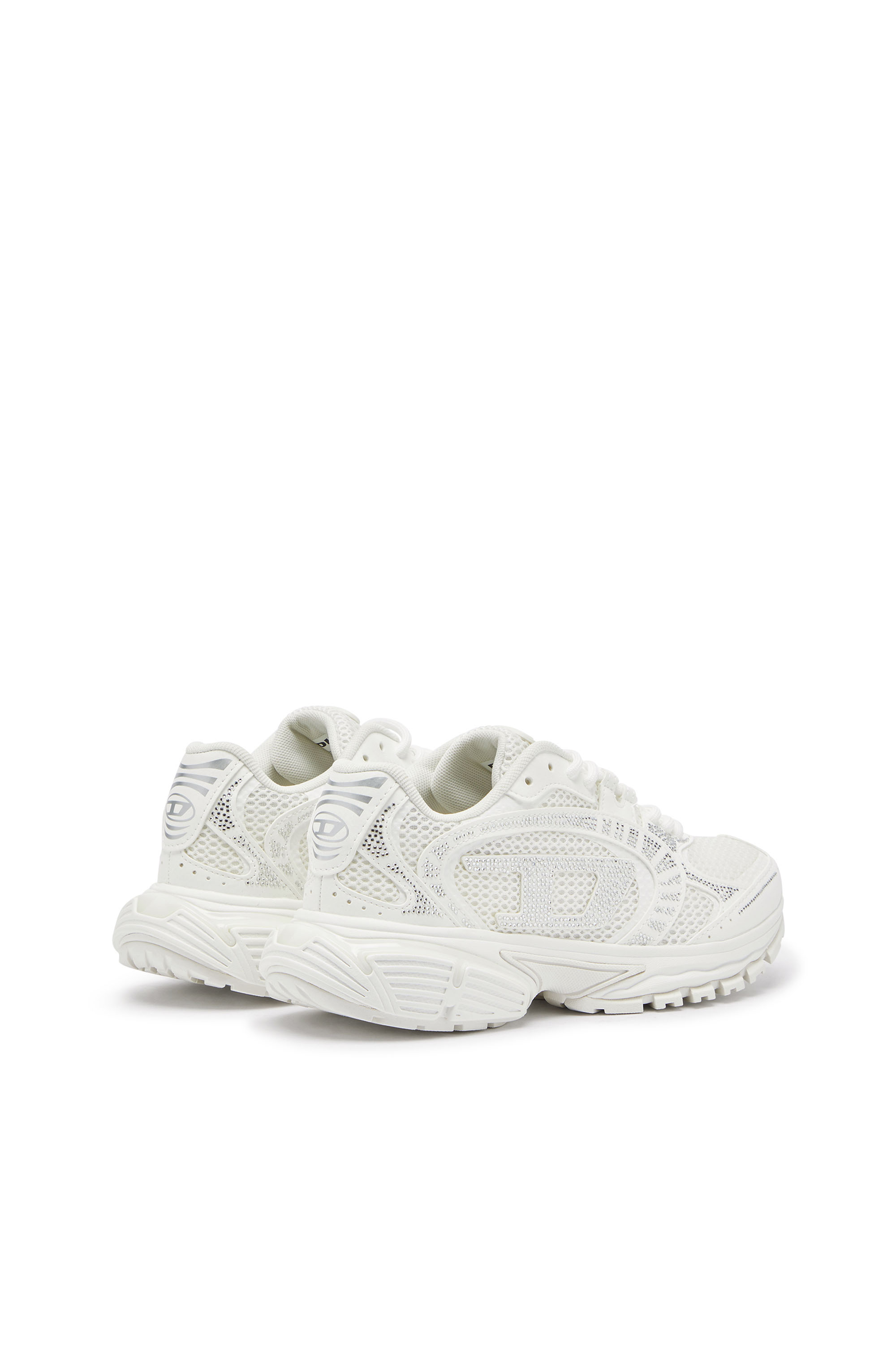 Diesel - S-PRO-V-DENSE LOW W, S-Pro-V-Dense - Sneakers en mesh avec cristaux Femme in Blanc - 3