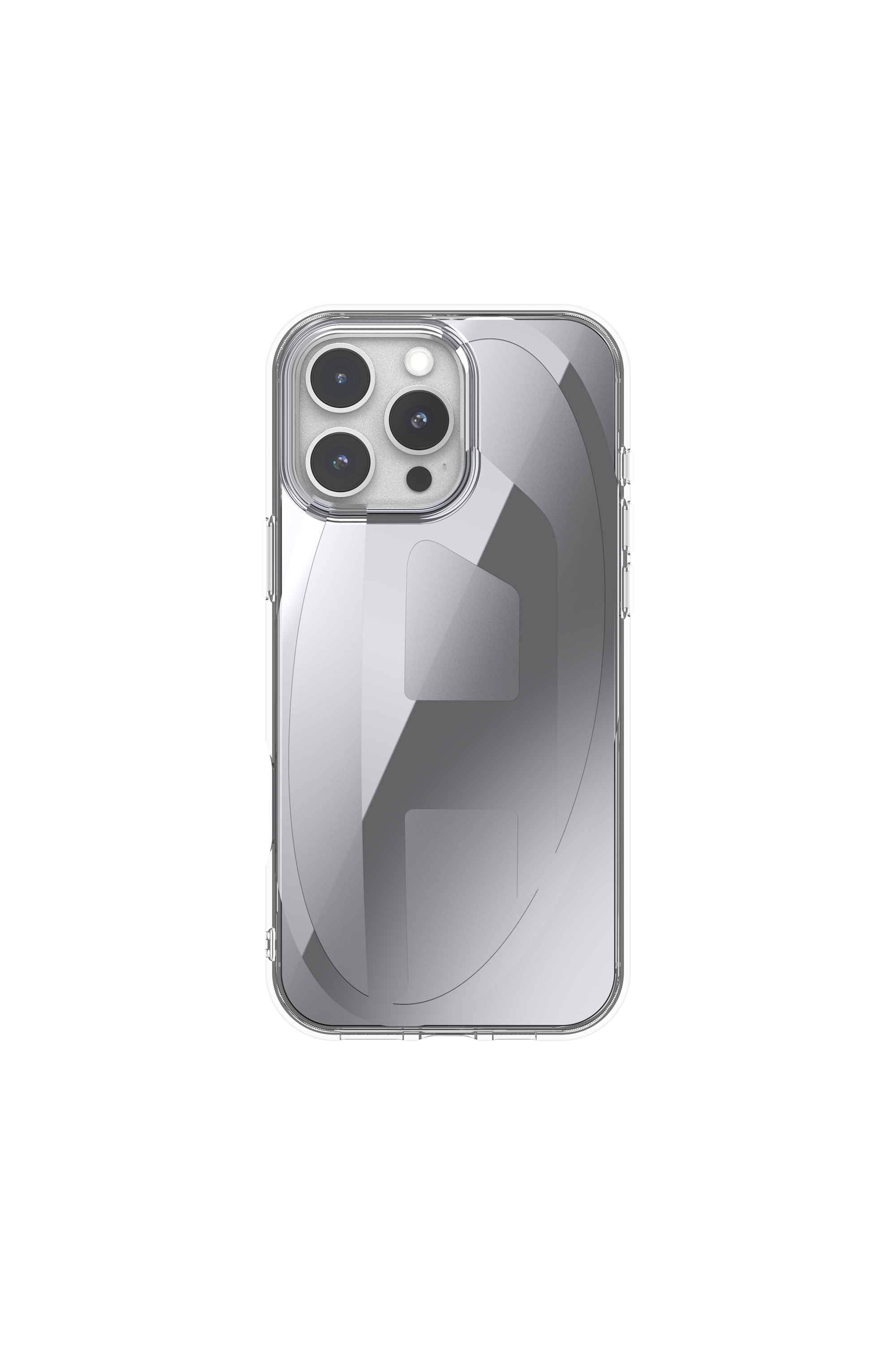 Diesel - 60162 AOP CASE, Coque miroir ovale pour l'iP 16 Pro Max Mixte in Gris - 3
