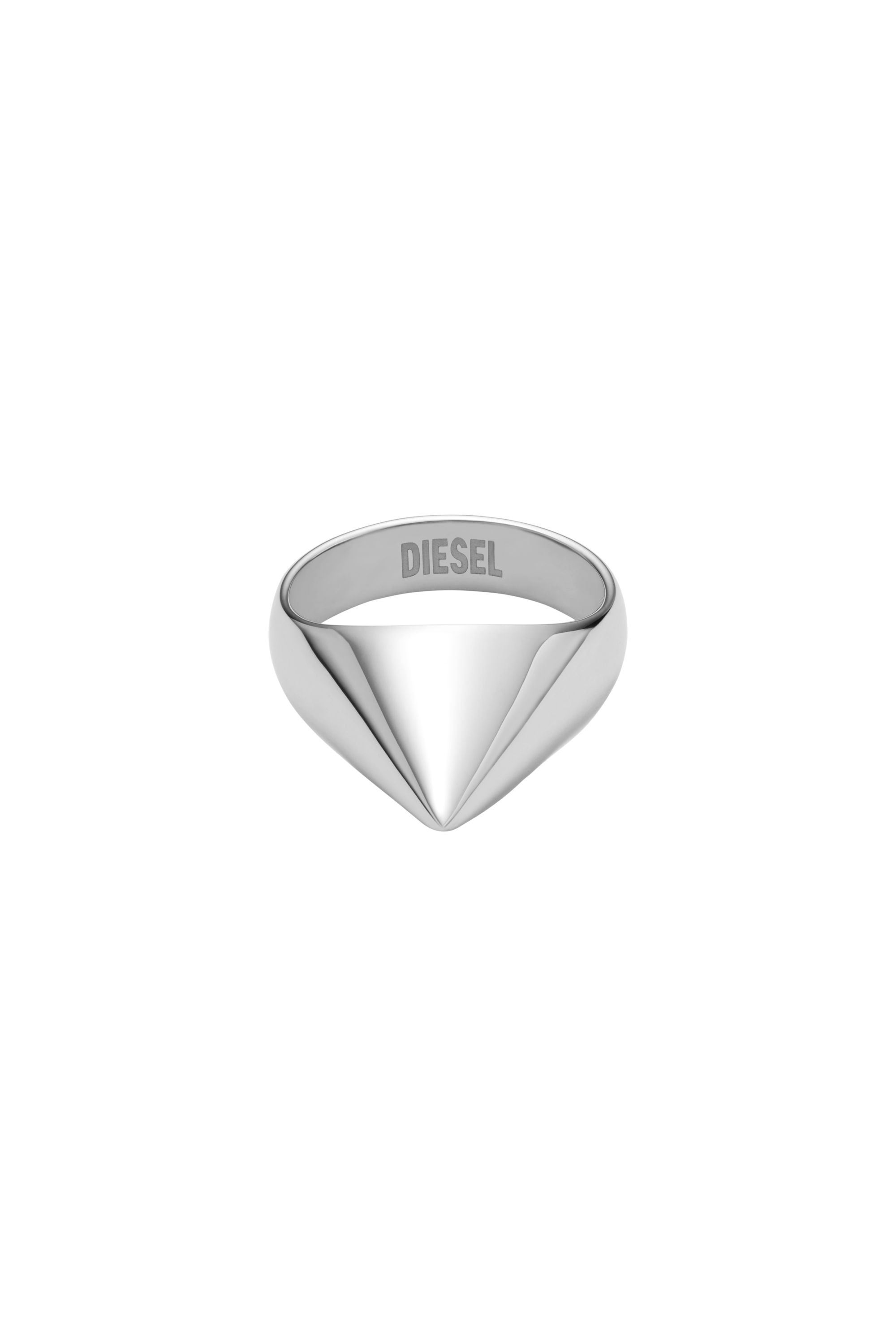 Diesel - DX1641040 JEWELLERY, Unisex's Stainless steel spike band ring in Silver - 2