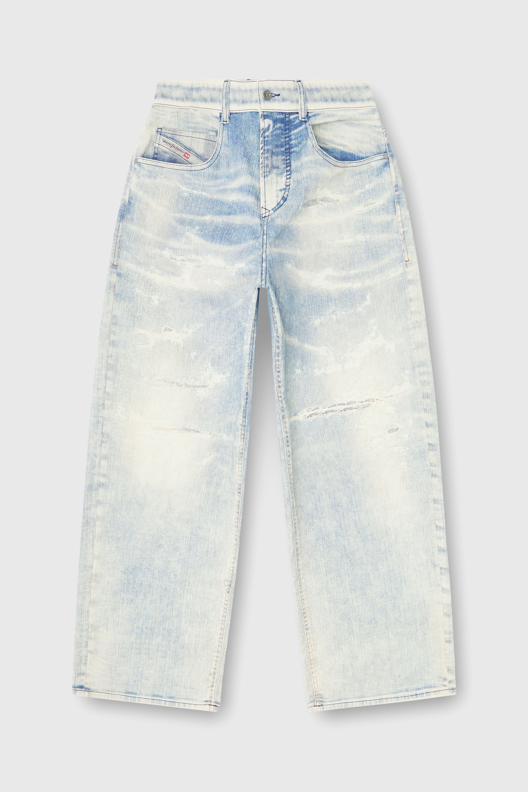 Diesel - Relaxed 2097 D-Enim-M Joggjeans&reg; 068XM Mixte, Bleu Clair - Image 2