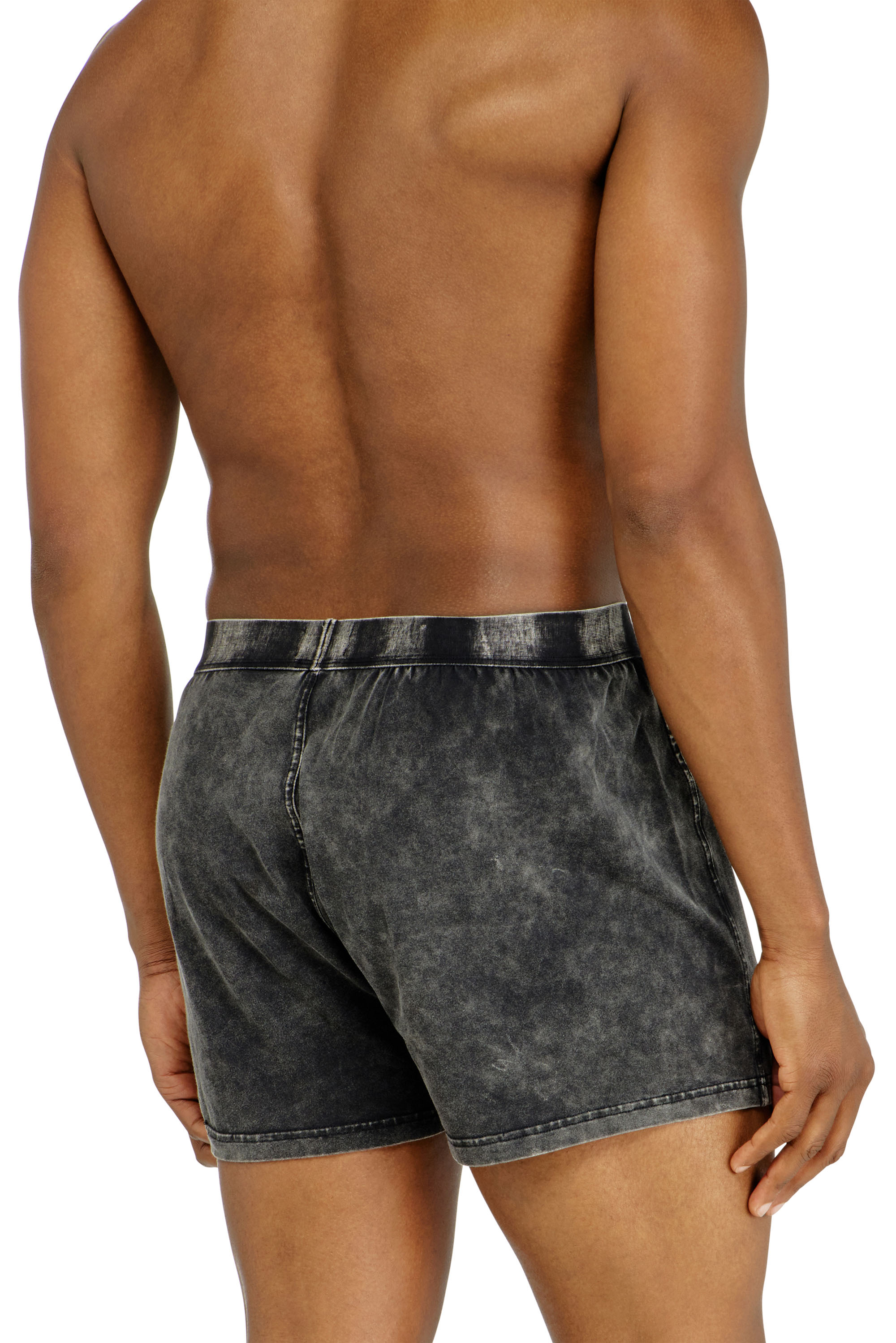 Diesel - STARPER-EL-DNM, Boxer en coton effet denim Homme in Gris - 3