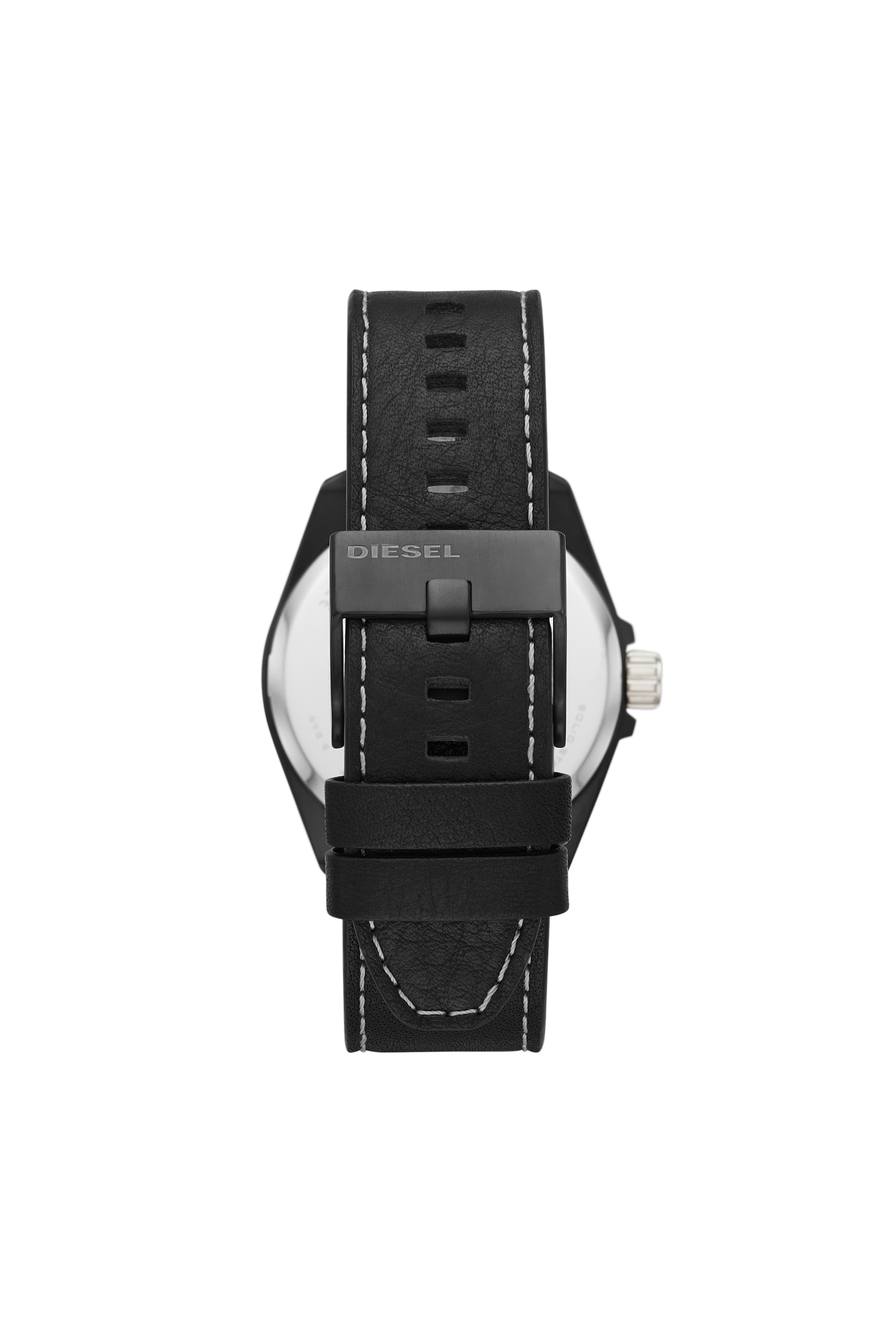 Diesel - DZ1924, Coffret montre MS9 en cuir noir &agrave; trois aiguilles et bracelet Homme in Noir - 2