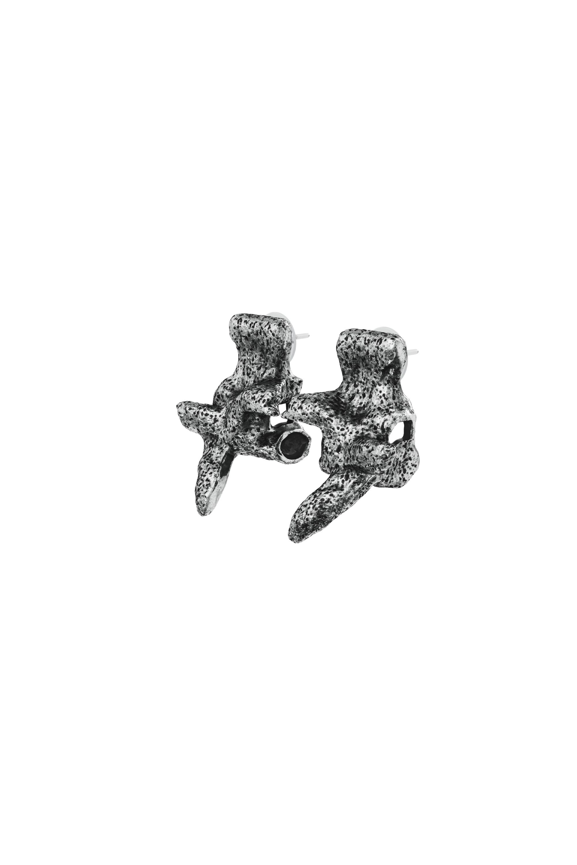 Diesel - DX1710040 JEWELLERY, Boucles d&rsquo;oreilles argent&eacute;es &agrave; clous Mixte in Gris - 1