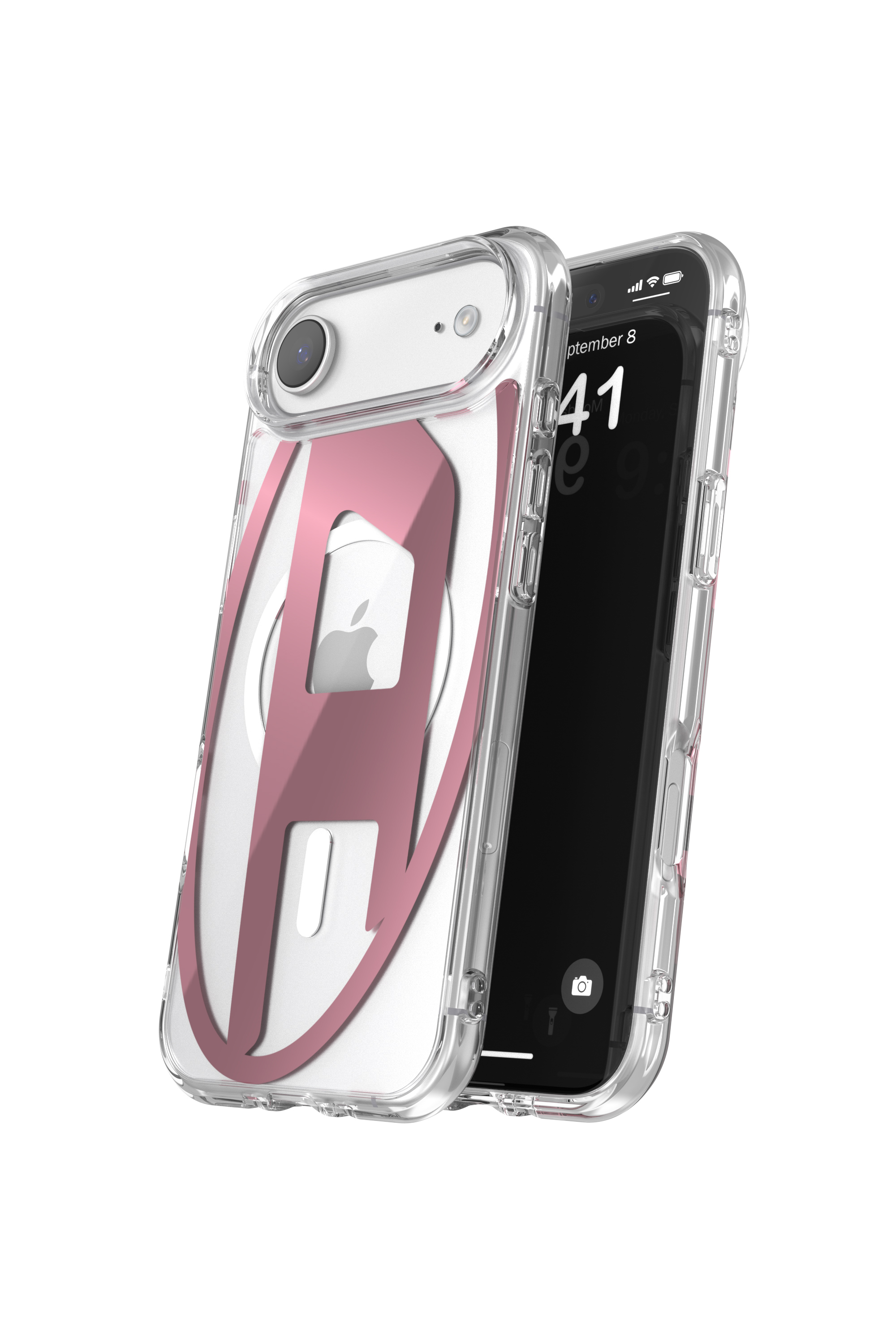 Diesel - 60420 AOP CASE, Étui métallique Oval D avec Magsafe pour iPhone 17 Air Mixte in Rose - 3