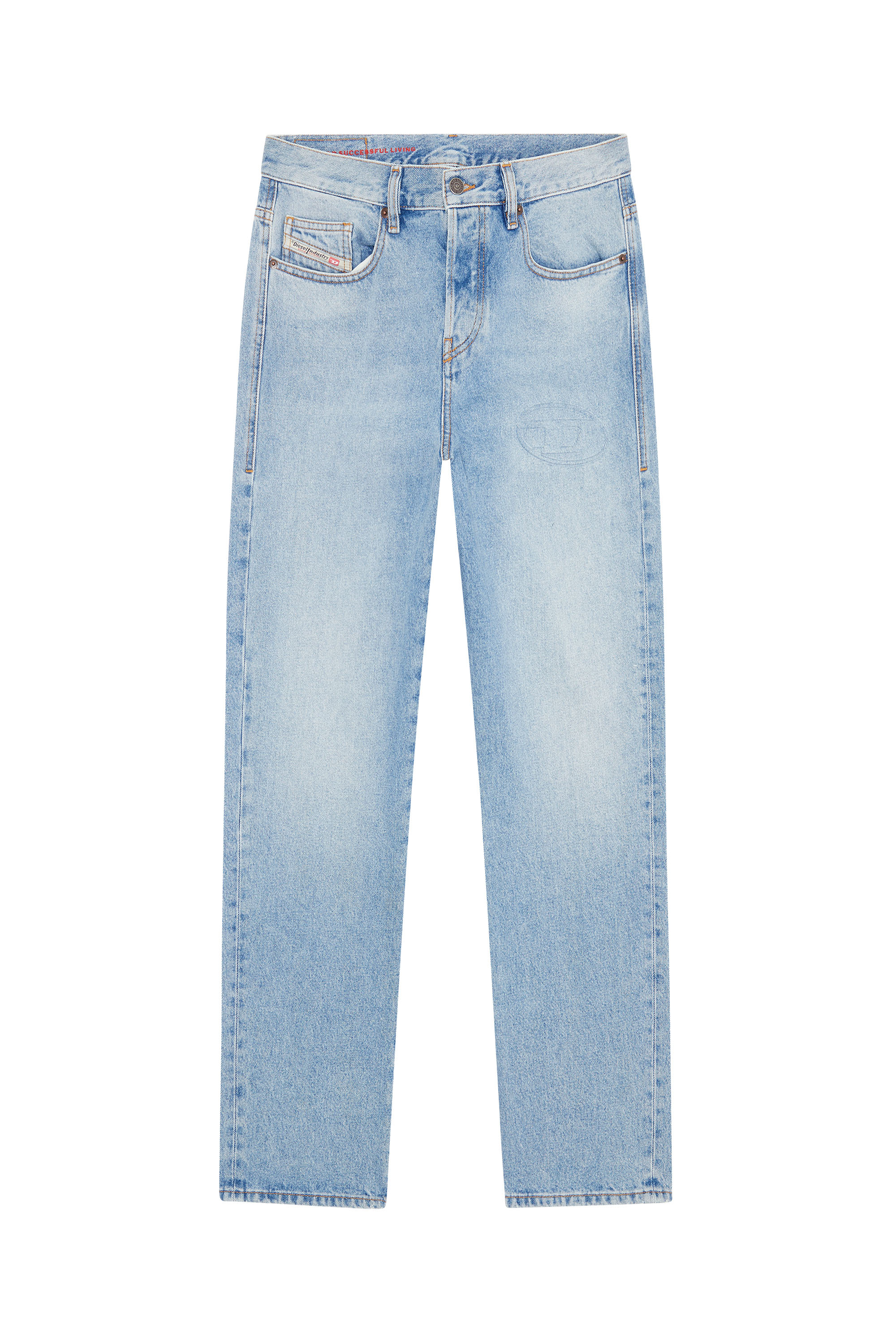 Diesel - 2020 D-Viker 007G6 Straight Jeans, Bleu Clair - Image 6