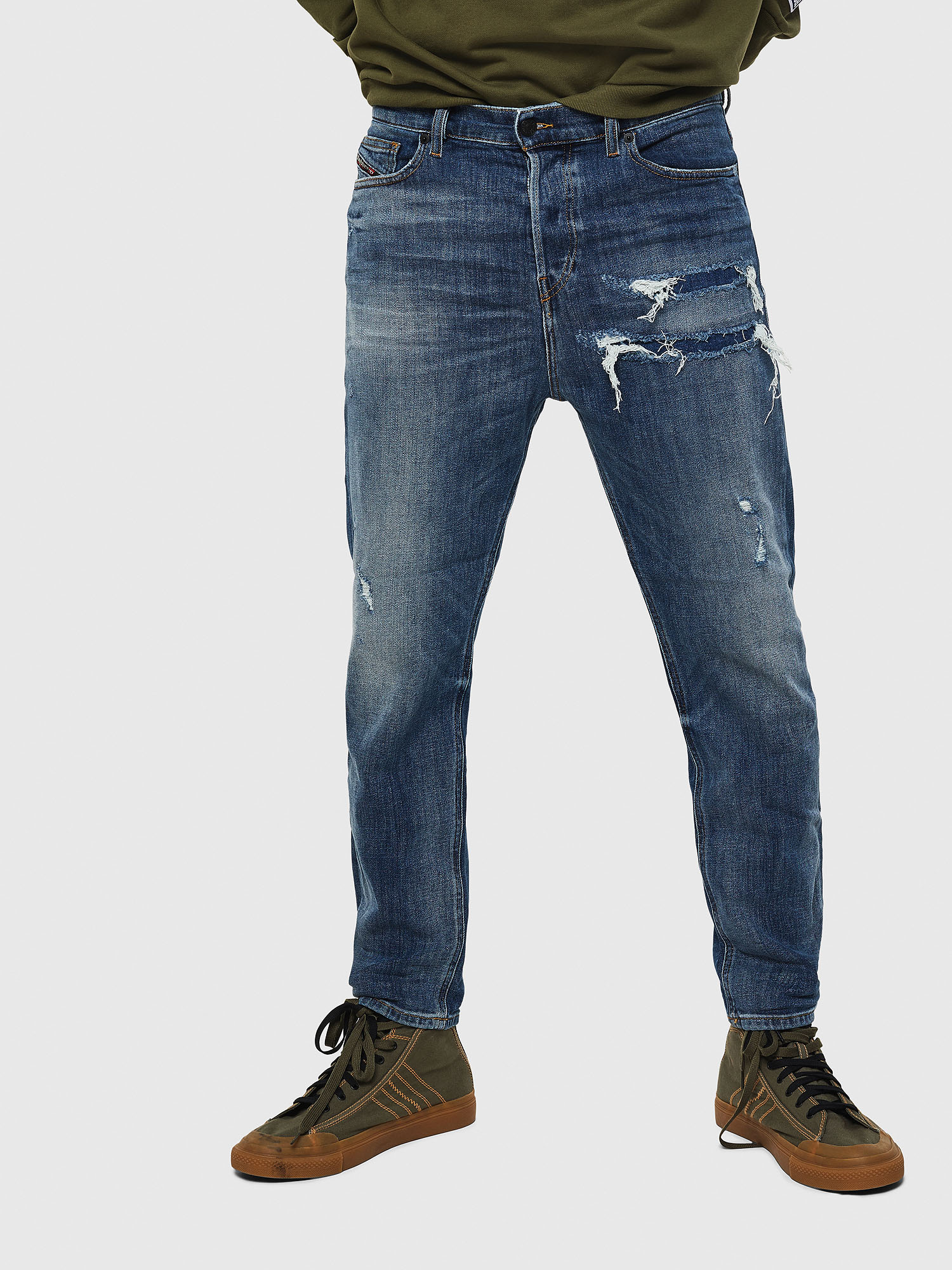 DVIDER 0890X Homme Carrot Jeans Bleu moyen Diesel