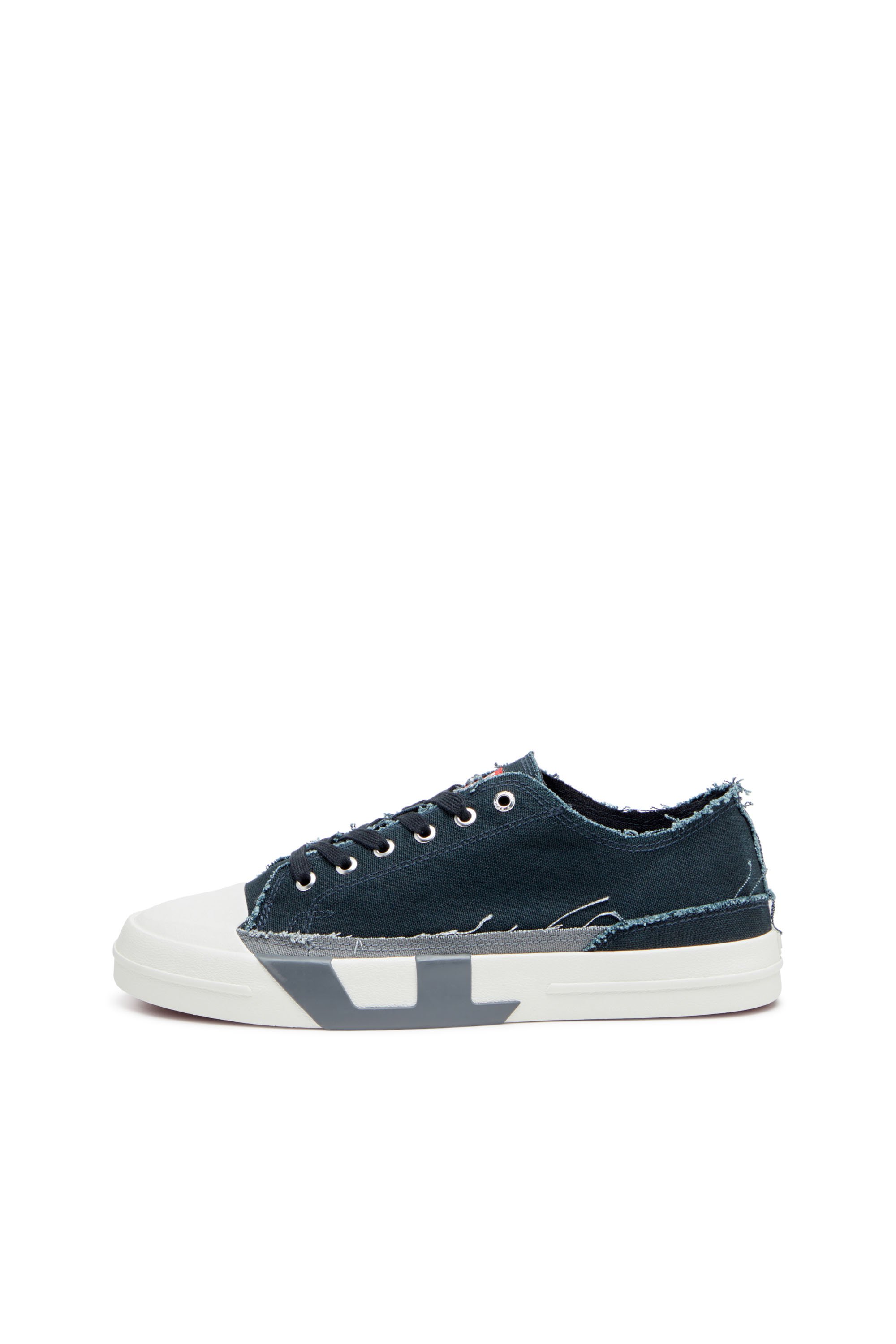 Diesel - S-D-VERSE LOW, S-D-Verse-Baskets en toile effilochée Homme in Polychrome - 7