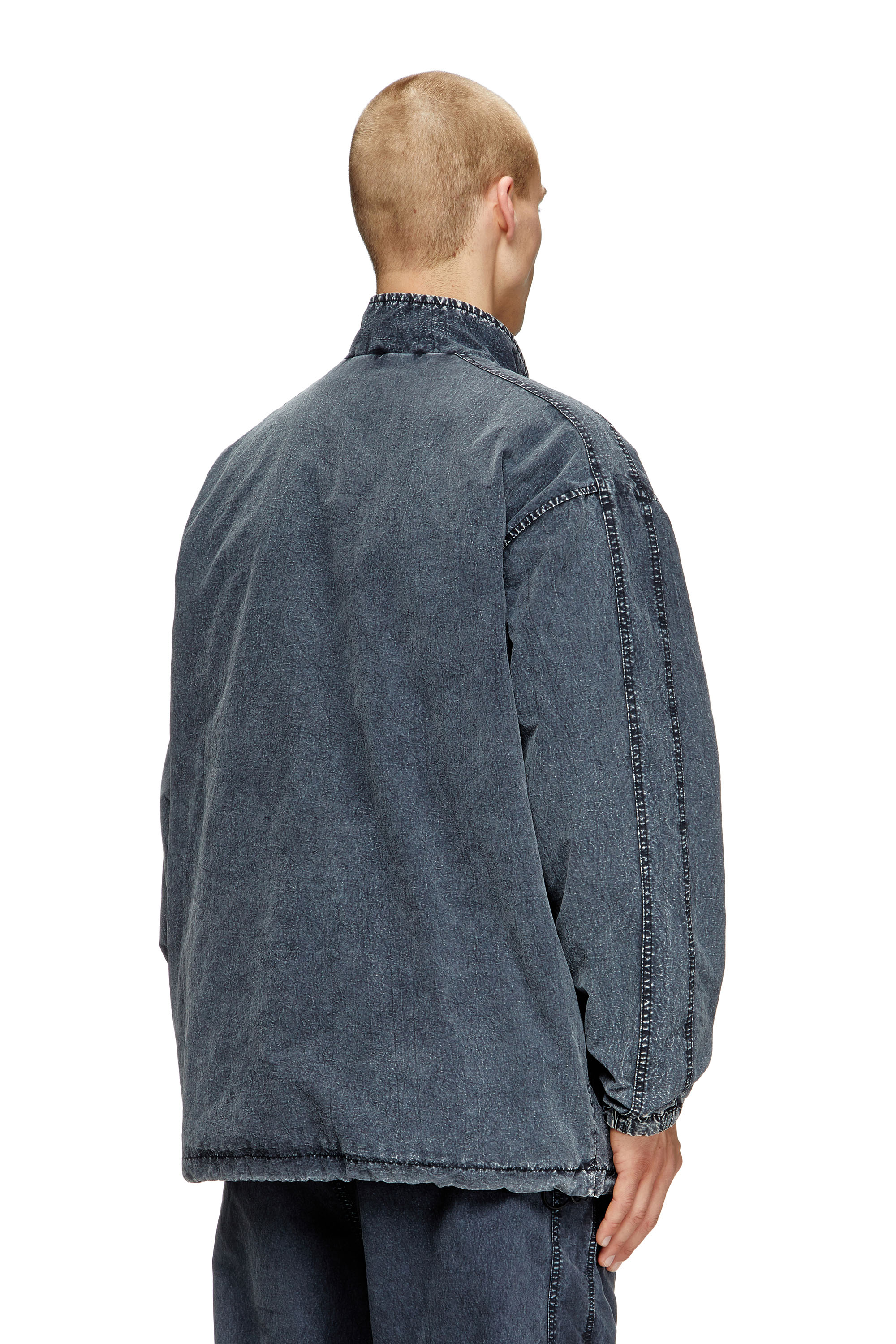 Diesel - J-WILSON, Veste en taslan de nylon recyclé Homme in Noir - 4