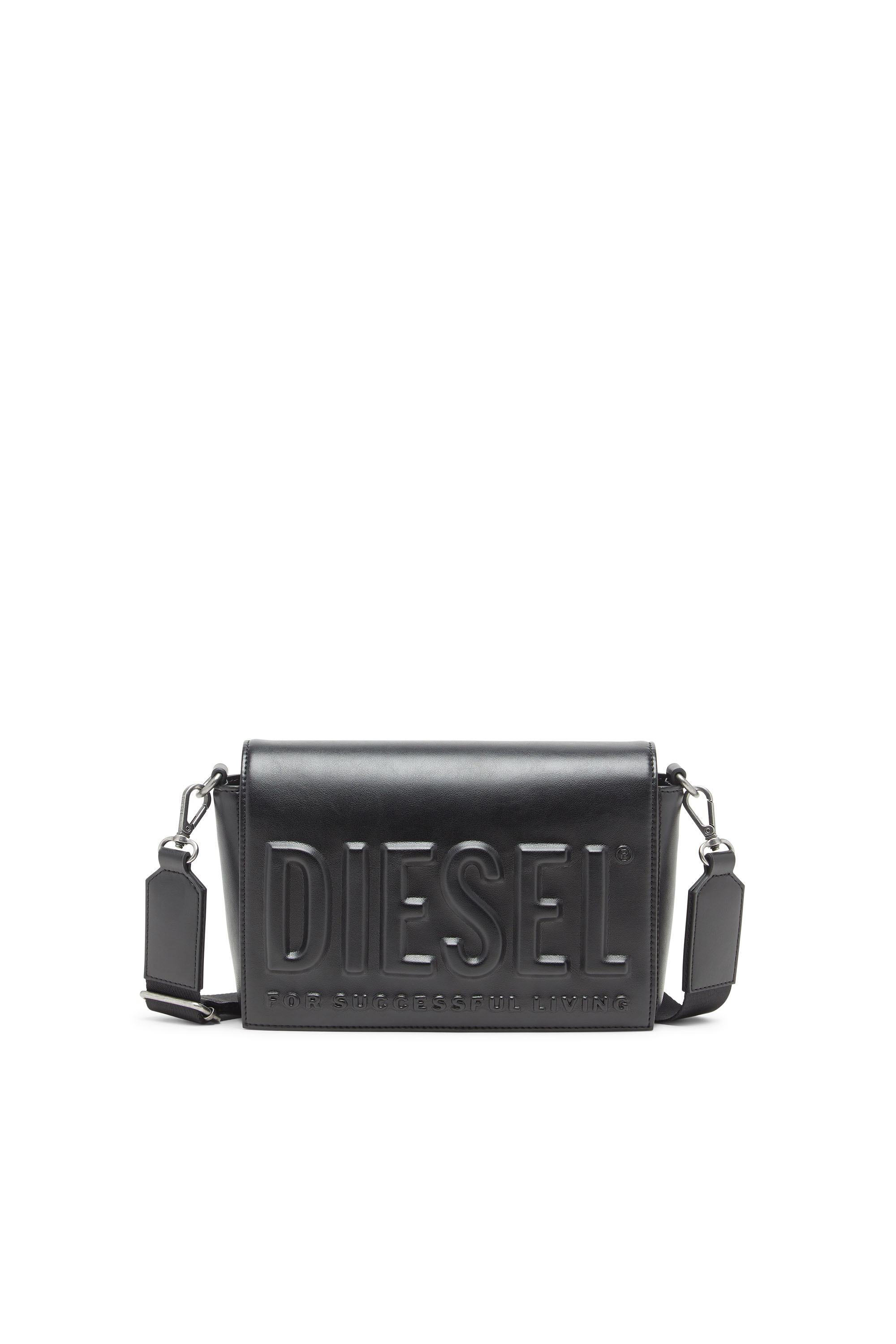 Diesel - DSL 3D CAMERA BAG X, Dsl 3D - Sac en PU avec logo embossé Mixte in Noir - 1