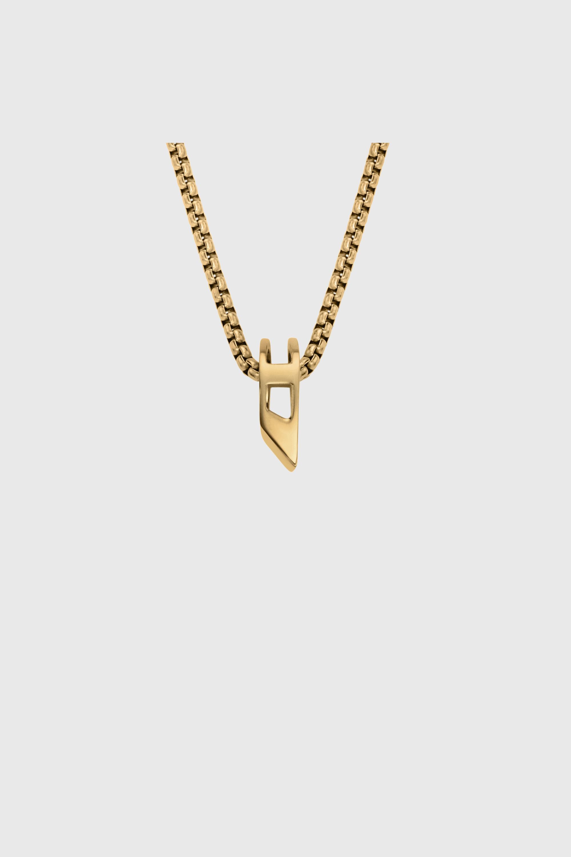 Diesel - DX1670710 JEWELLERY, Collier pendentif en acier inoxydable Mixte in Dor&eacute; - 2