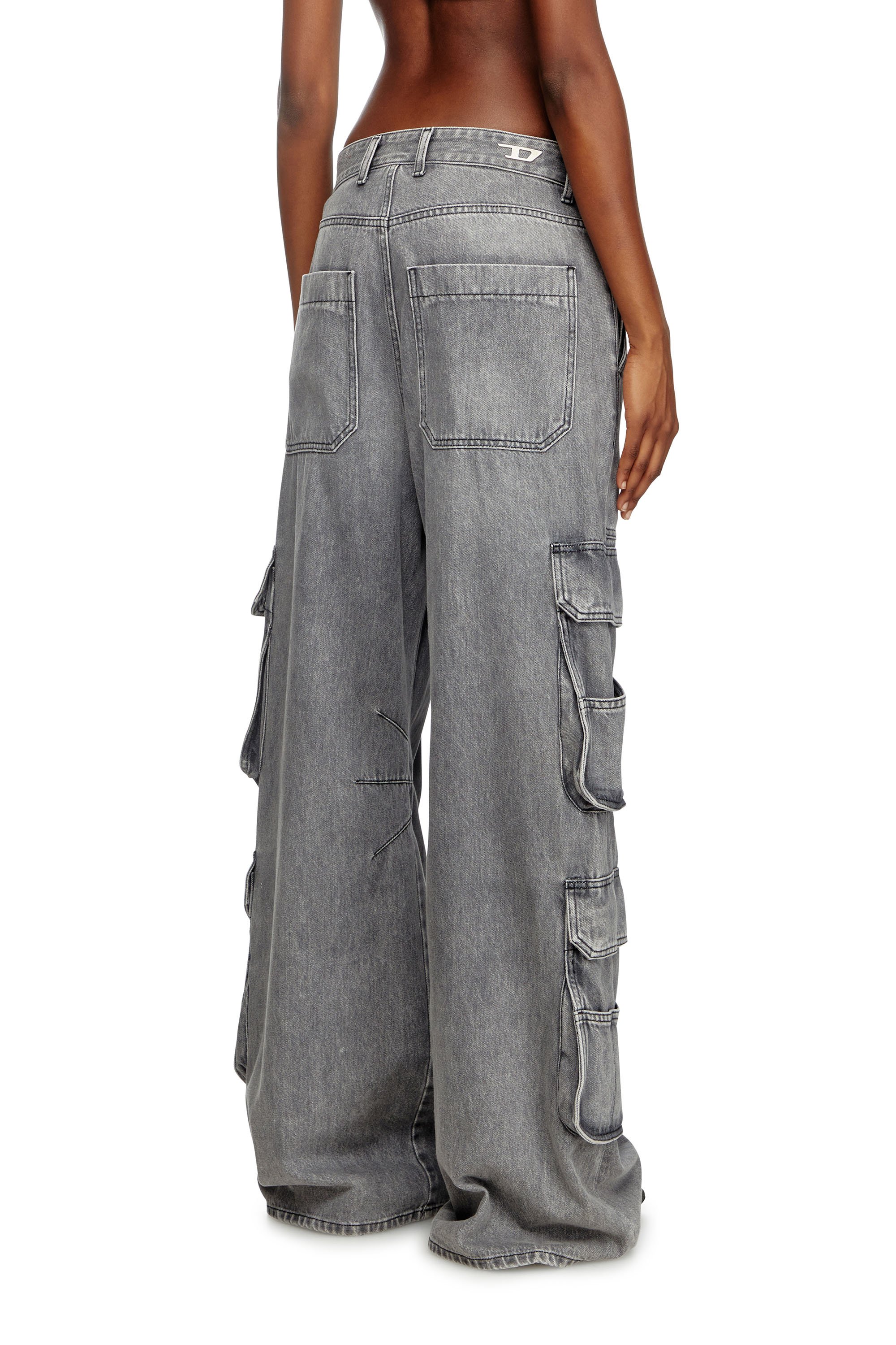 Diesel - Relaxed Jeans 1996 D-Sire 0DCBE Femme, Gris Clair - Image 2