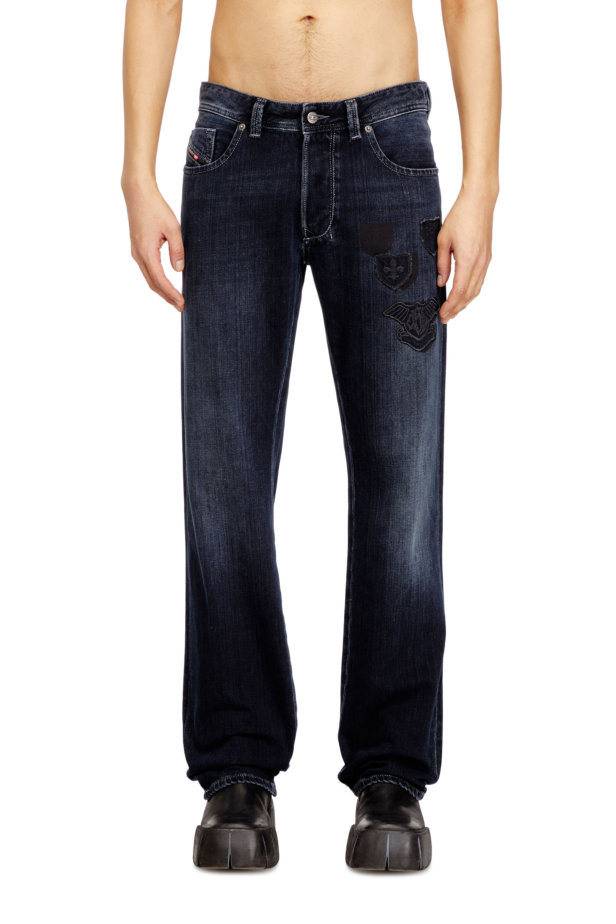 Diesel - Regular Jeans 1985 Larkee 09Q19 Homme, Bleu Foncé - Image 3