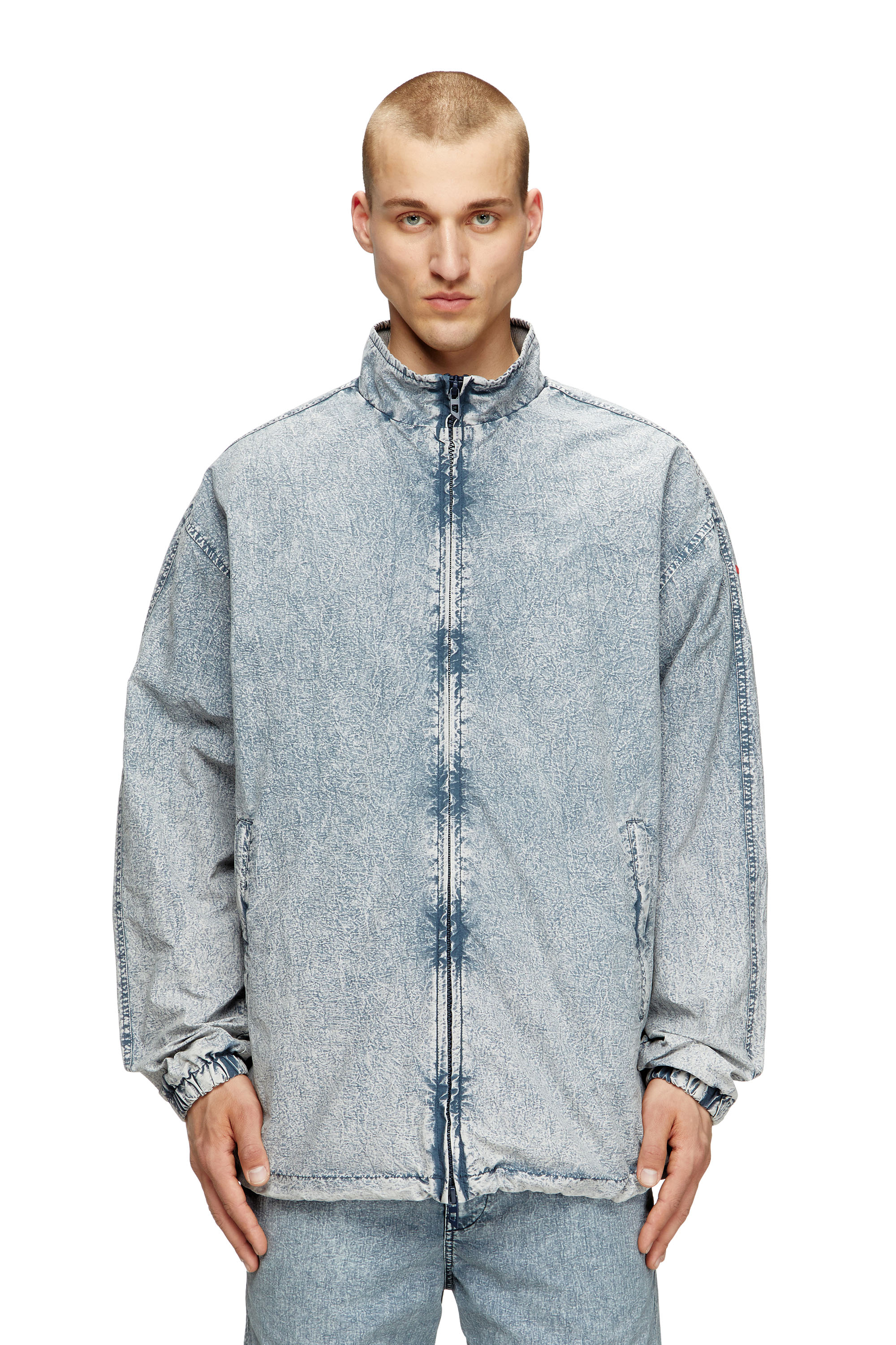 Diesel - J-WILSON, Veste en taslan de nylon recyclé Homme in Bleu - 3