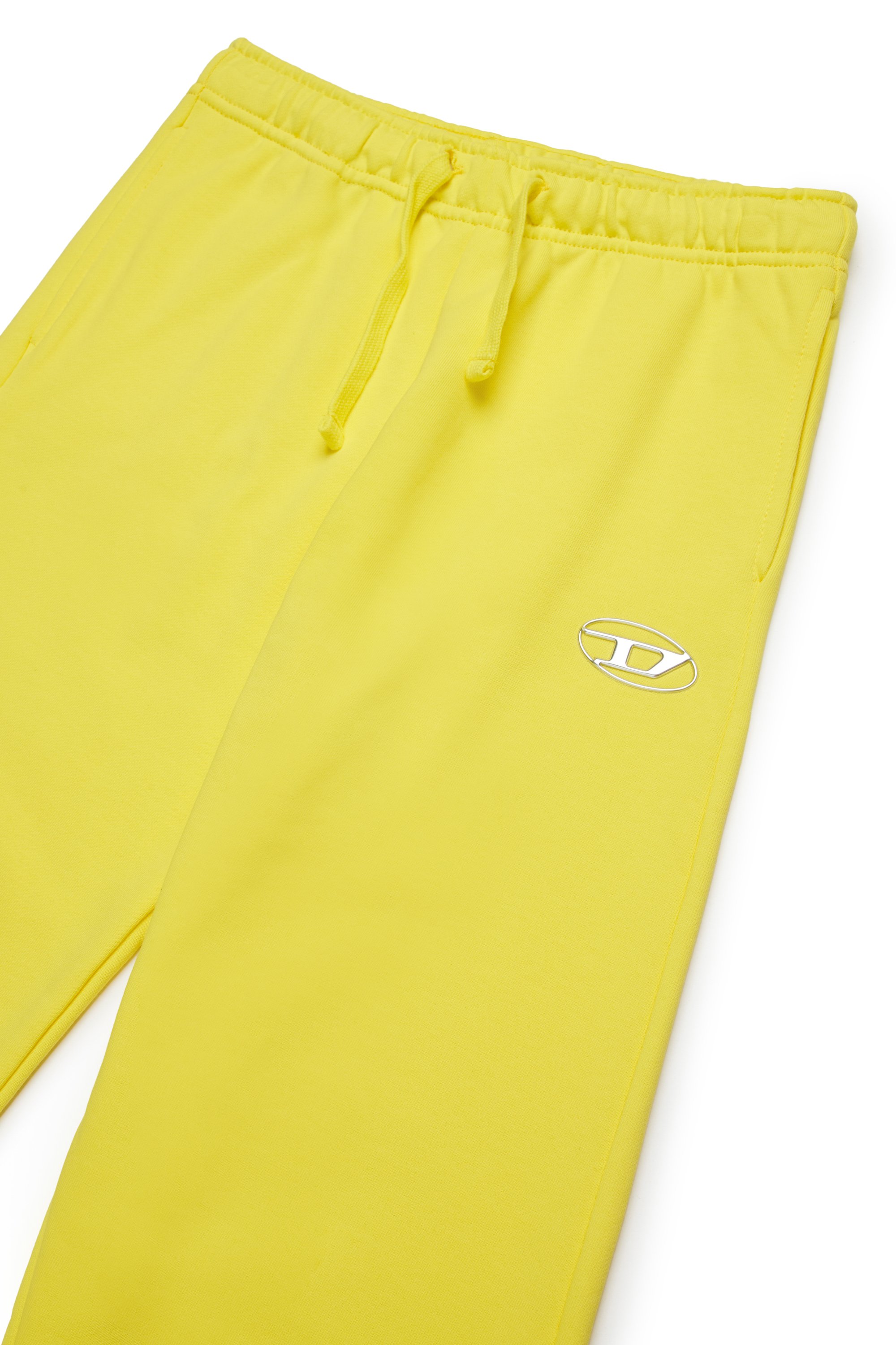 Diesel - PMACIS, Pantalon de survêtement avec logo Oval D effet métal Homme in Jaune - 3