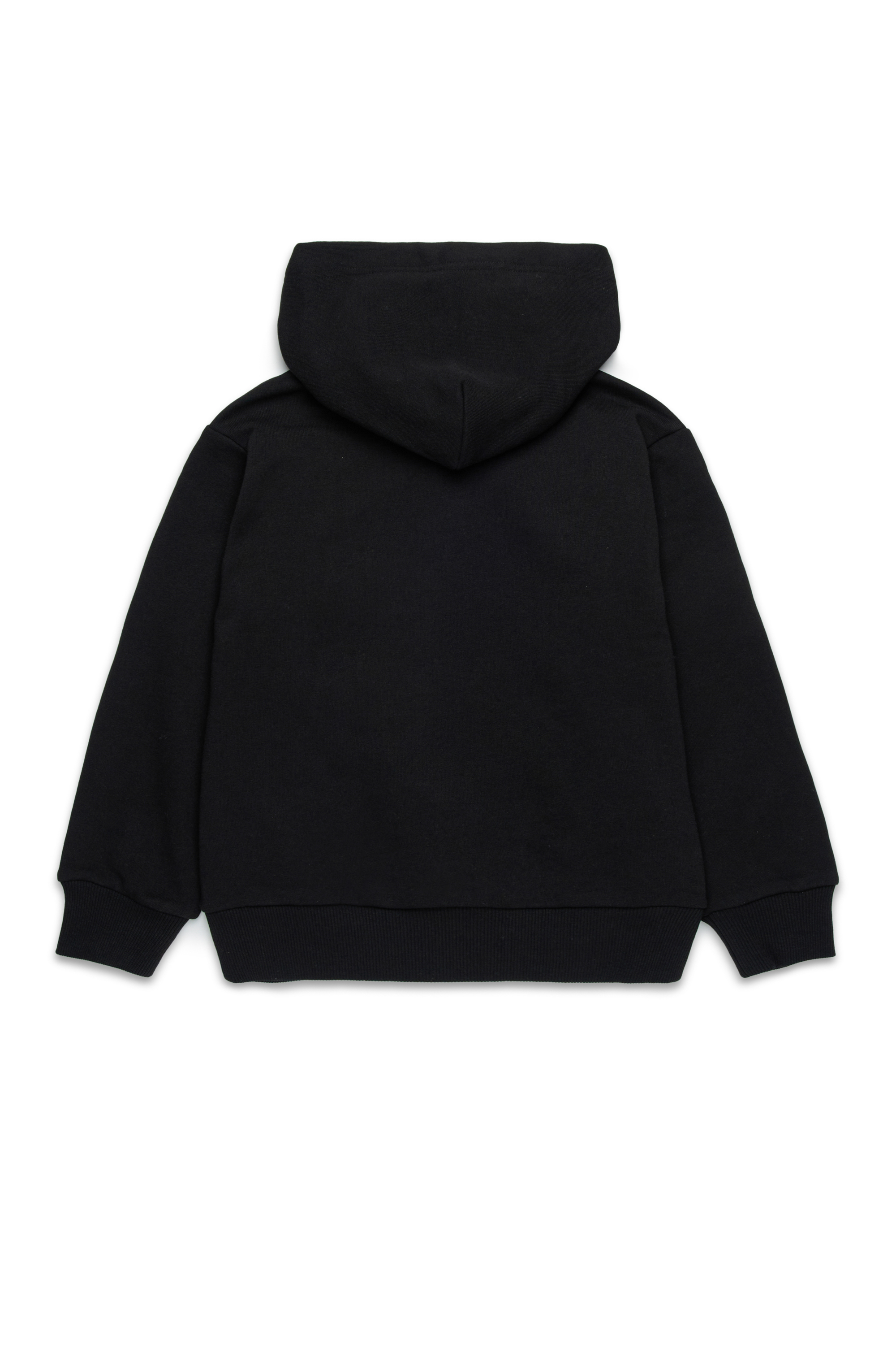 Diesel - SBIGOVALHOOD OVER, Sweat-shirt à capuche avec logo Oval D embossé Homme in Noir - 2