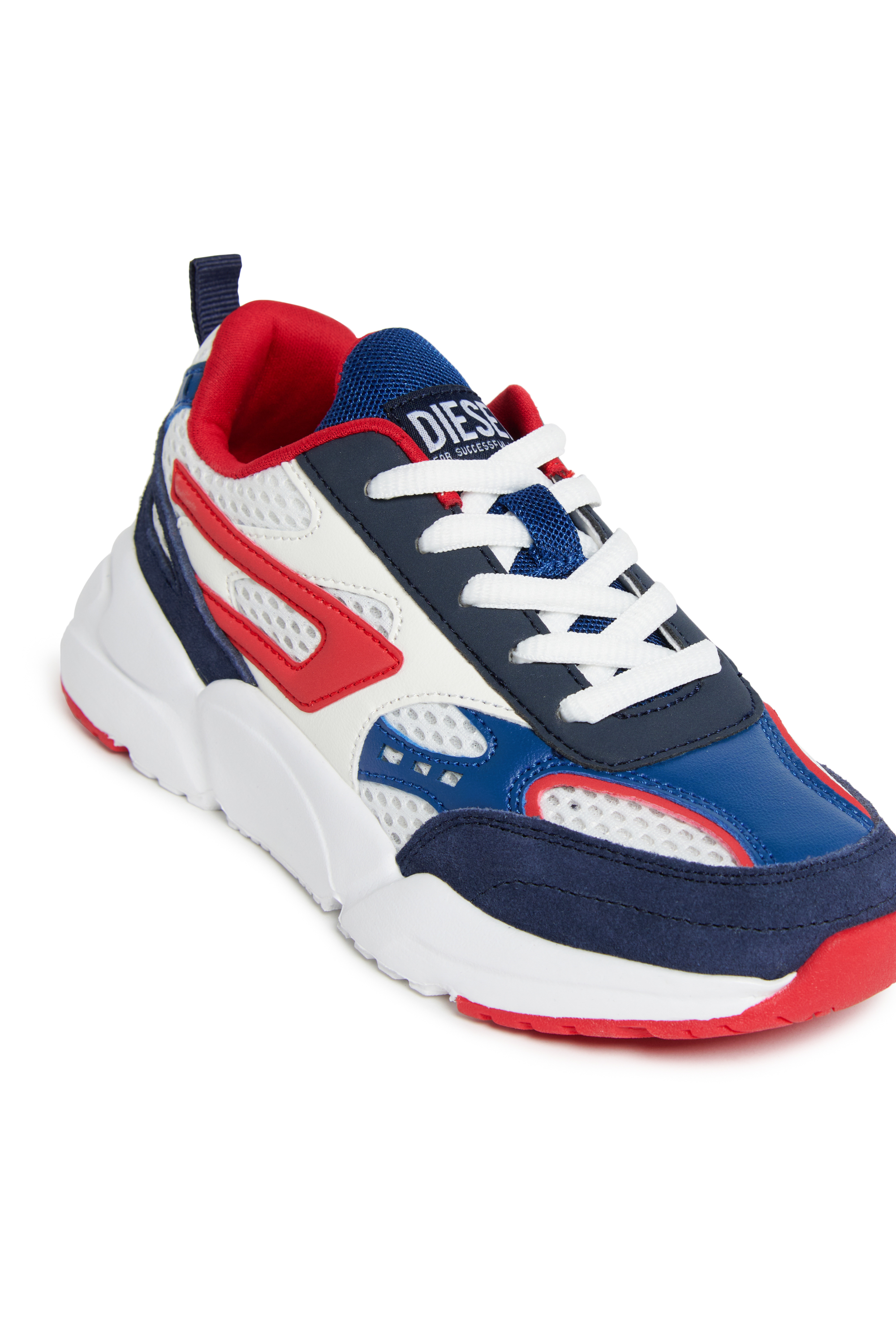 Diesel - S-MILLENIUM SPORT LC, Sneakers en mesh, cuir suédé et PU Mixte in Polychrome - 4