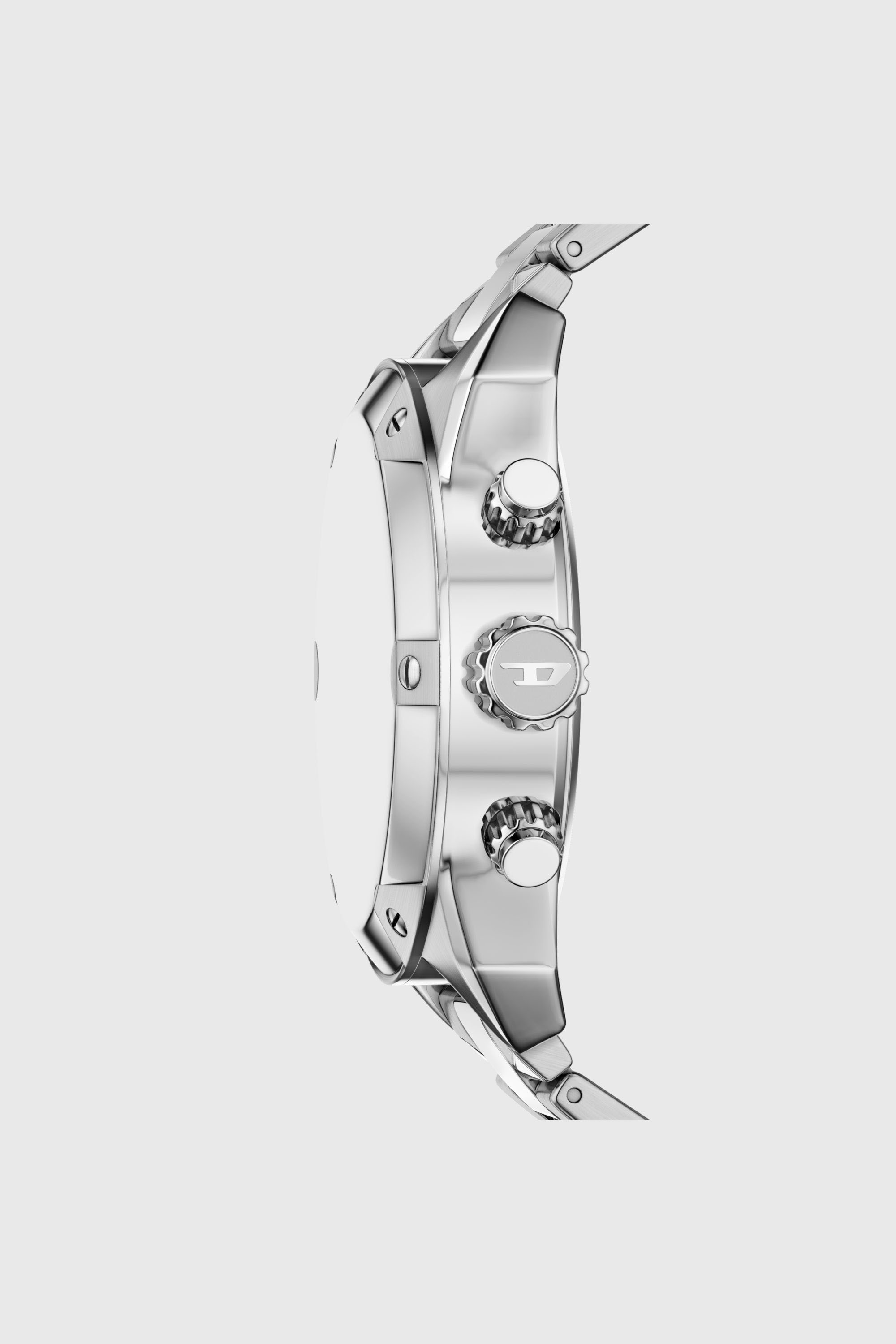 Diesel - DZ4709 WATCH, Montre Spiked en acier inoxydable Homme in Gris argent&eacute; - 3