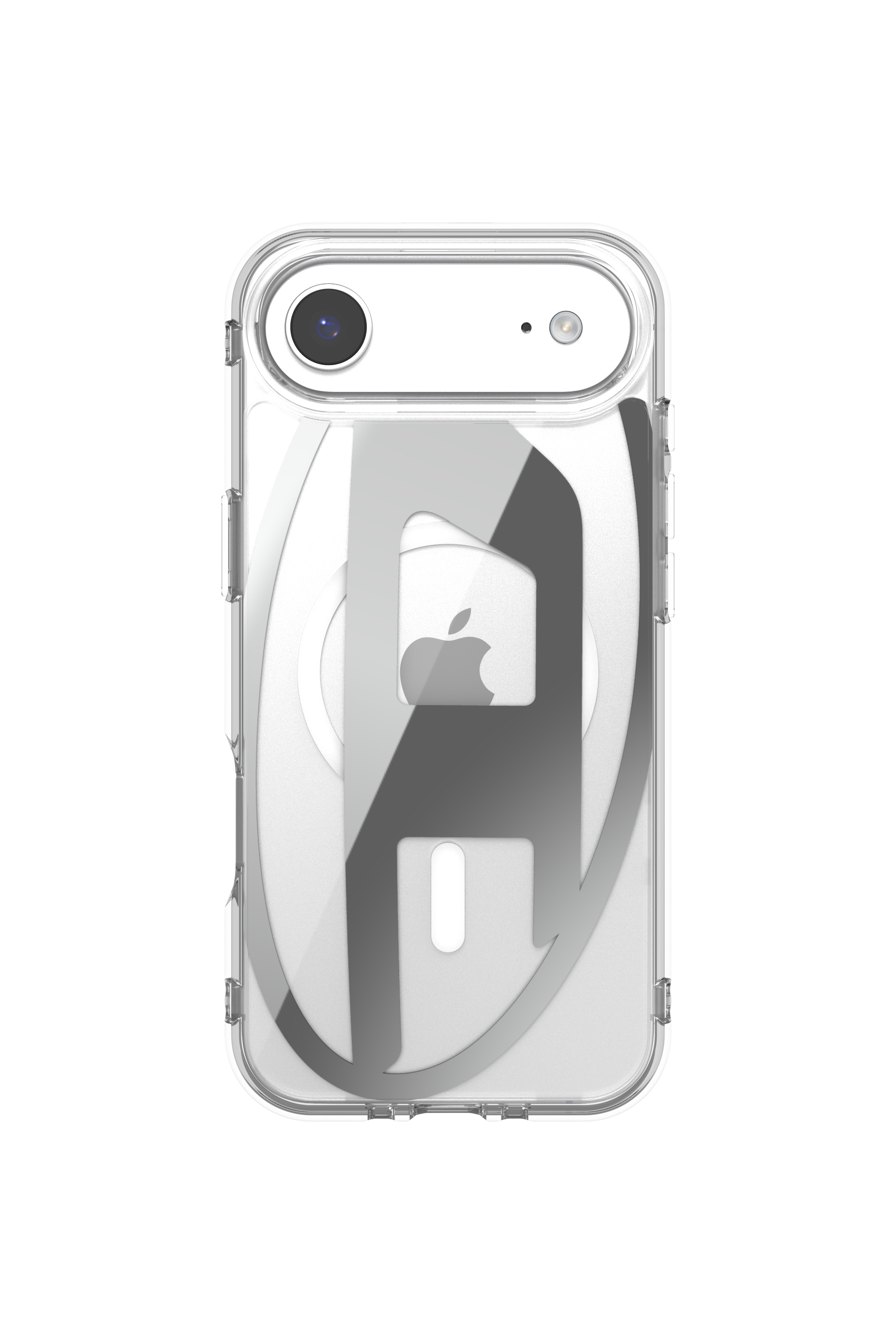 Diesel - 60412 AOP CASE, &Eacute;tui m&eacute;tallique Oval D avec Magsafe pour iPhone 17 Air Mixte in Gris - 2