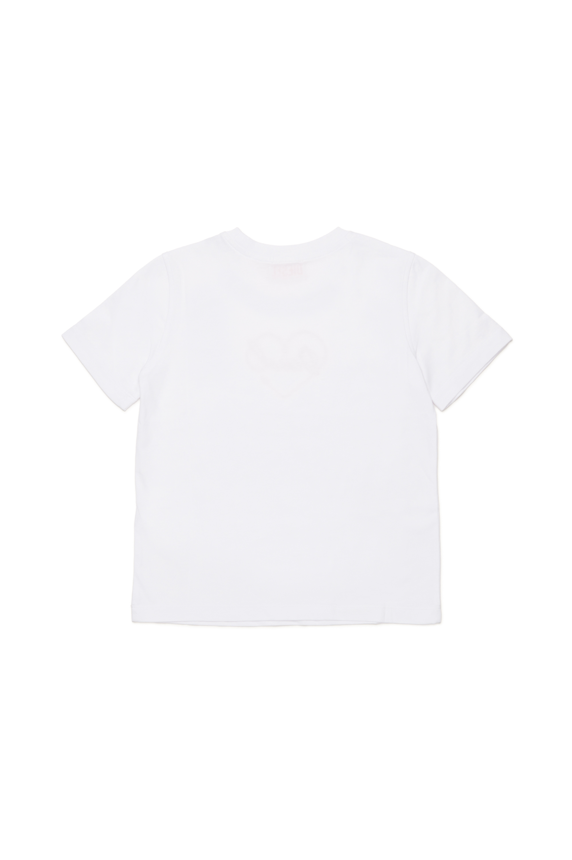 Diesel - TREGL4, T-shirt avec logo cœur floqué Femme in Blanc - 2