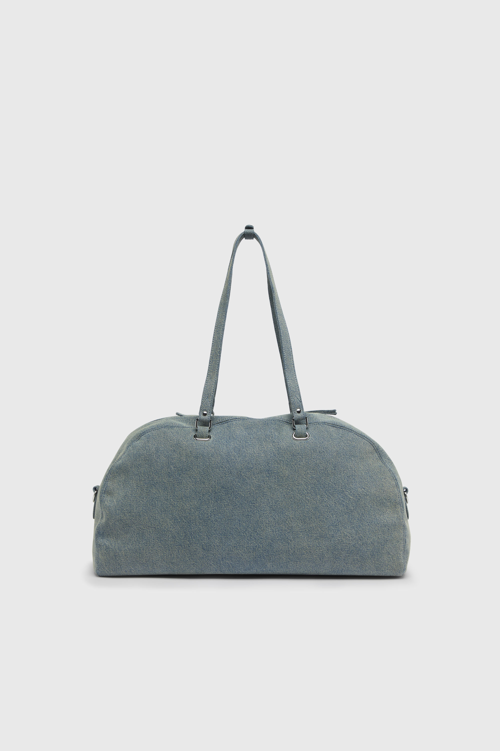 Diesel - 1DR DOME SOFT DUFFLE XL, 1DR Dome-Sac polochon en denim avec logo Oval D Mixte in Bleu - 3