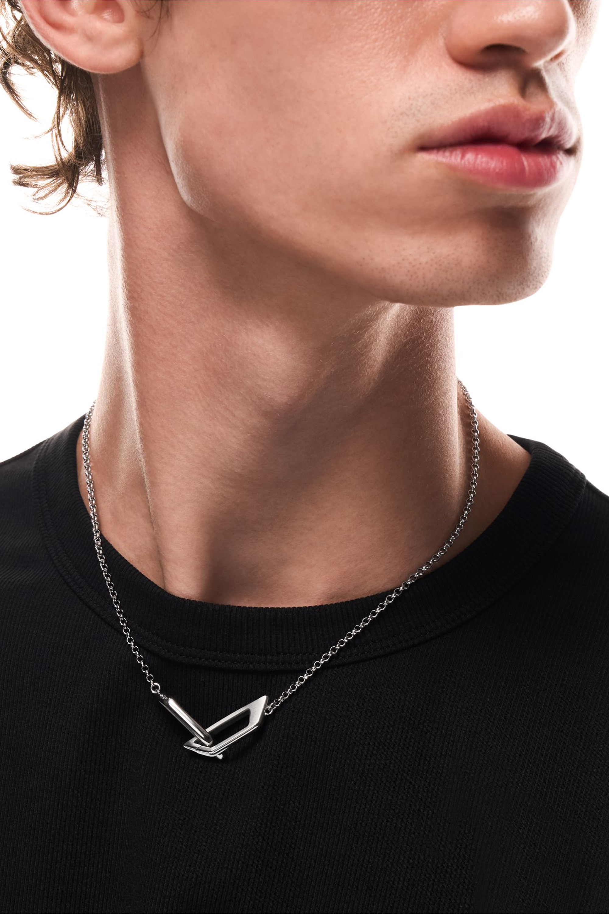 Diesel - DX1727040, Collier bande en acier inoxydable Mixte in Gris argent&eacute; - 5