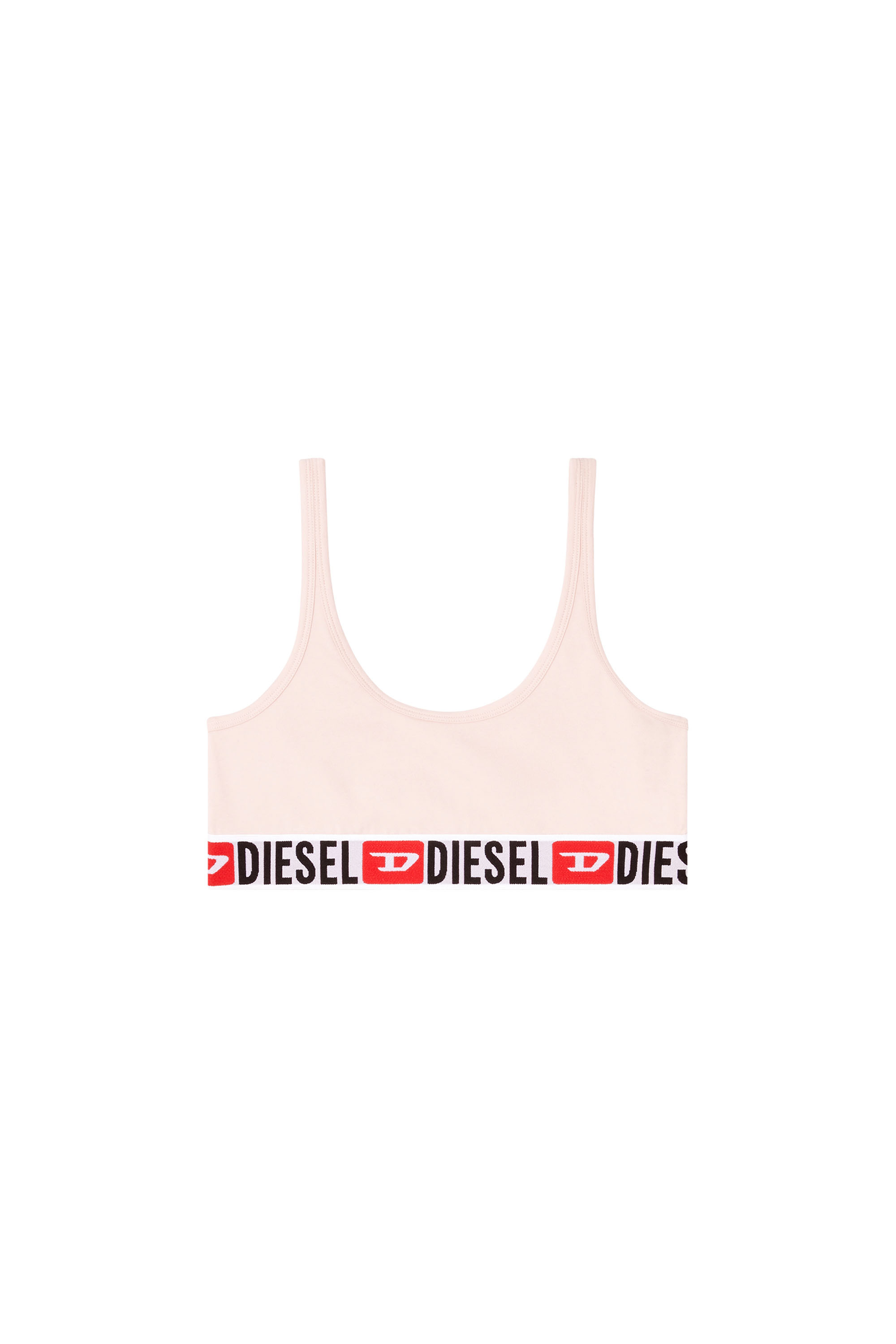 Diesel - UFSB-ORIBA, Bralette avec bande logo Femme in Rose - 4